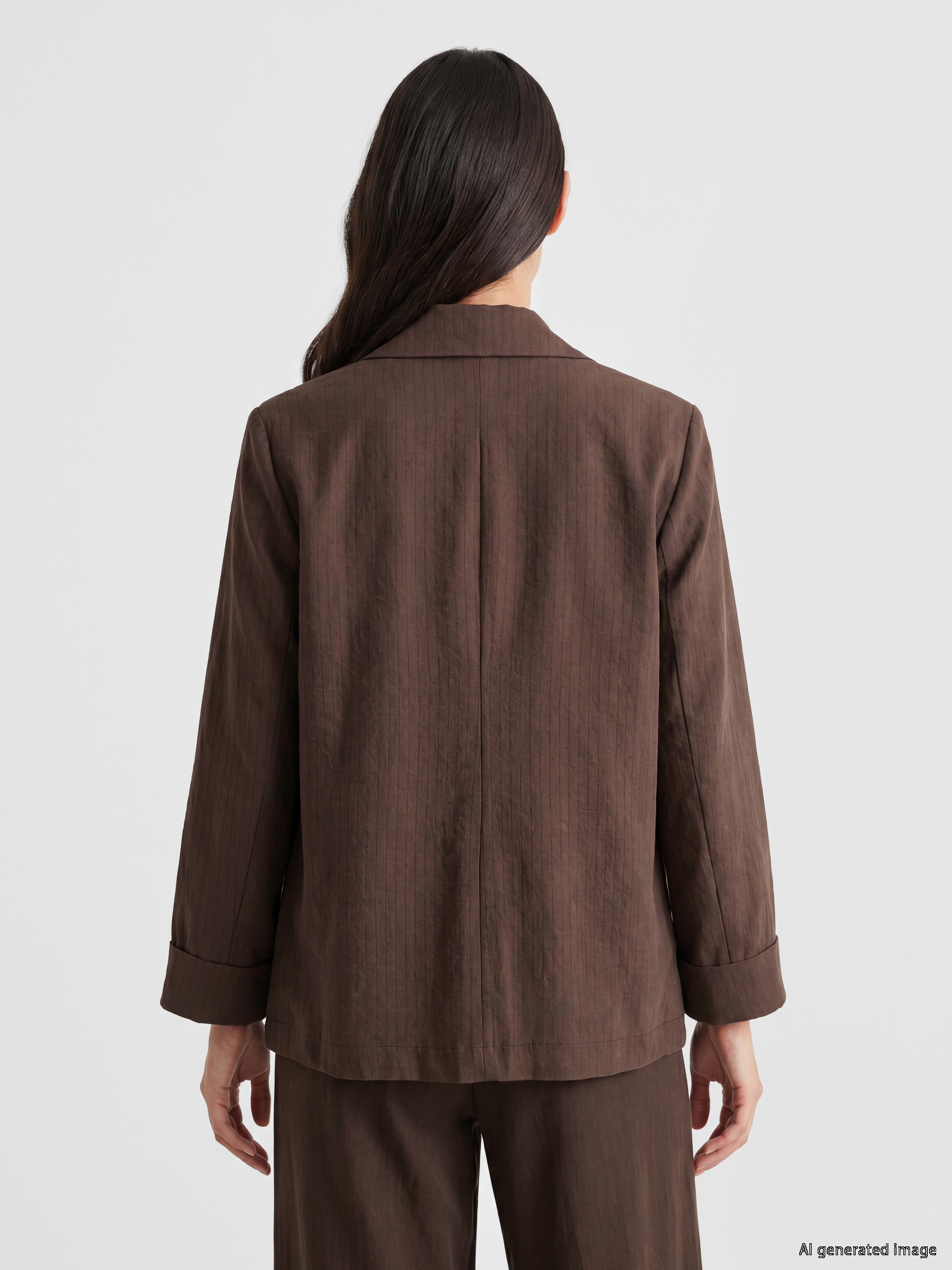 LCW EVERYDAY Kruvaze Yaka Kadın Blazer Ceket görsel 4