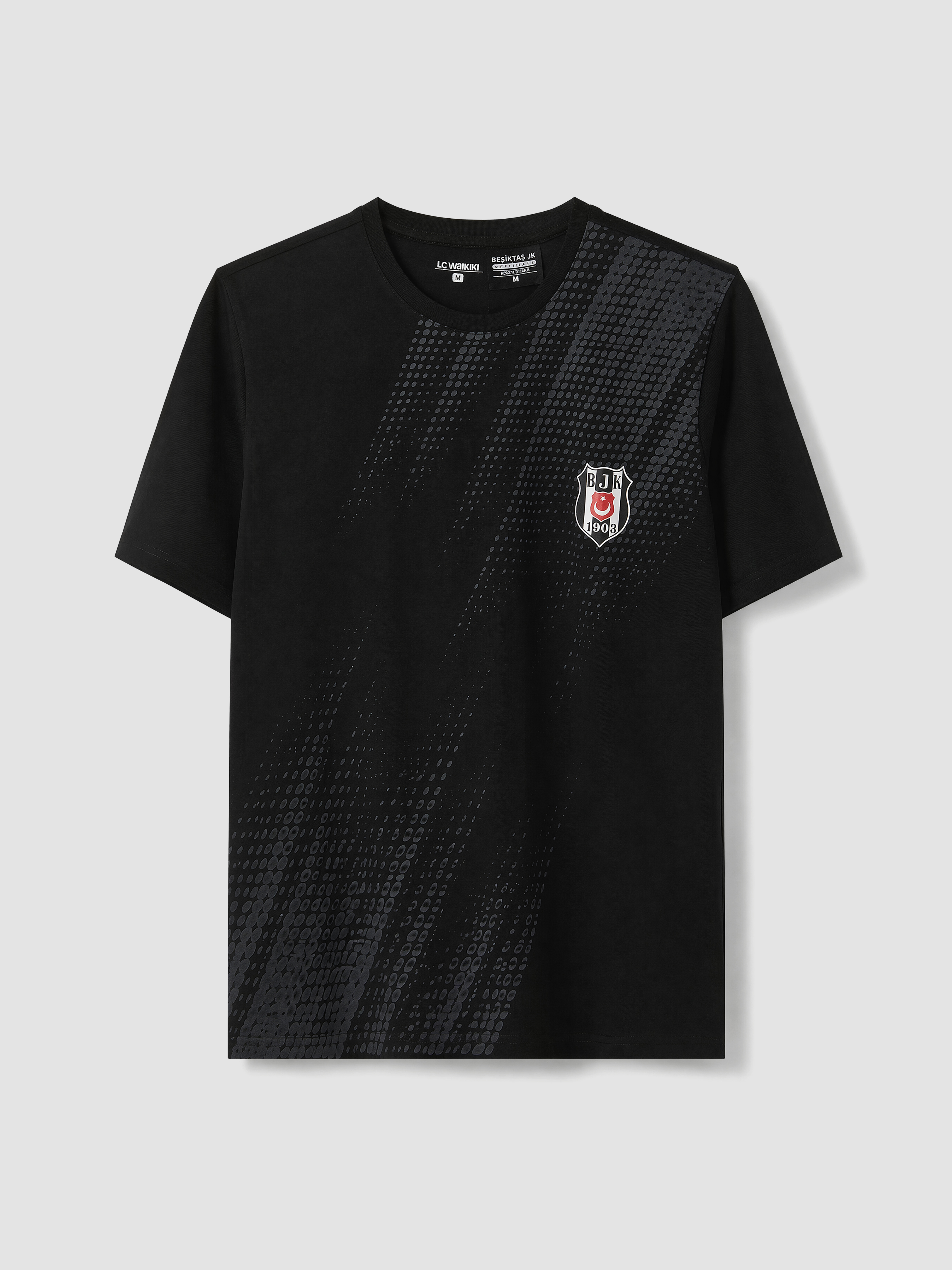 LC WAIKIKI Beşiktaş Baskılı Erkek Şortlu Pijama Takımı görsel 6