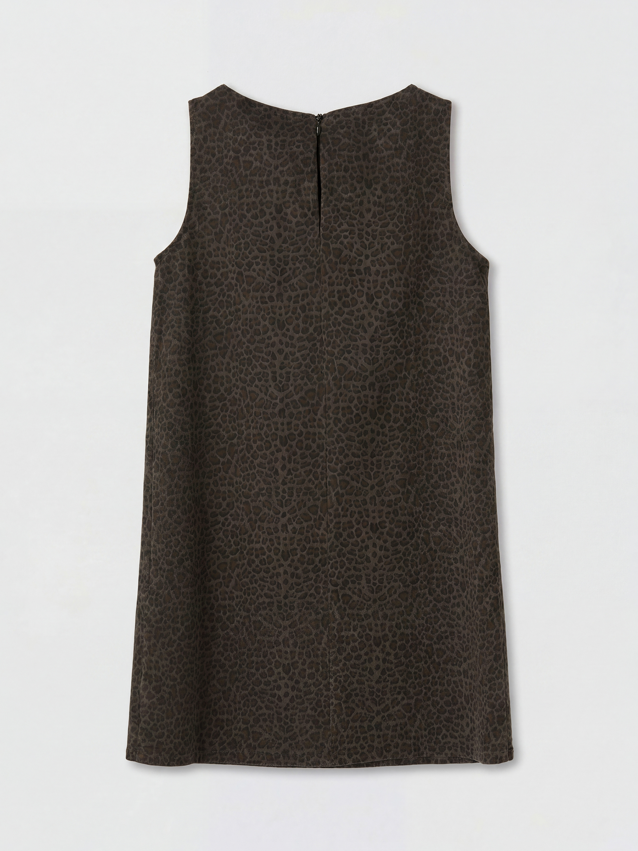 LCW Comfort Leopar Desenli Mini Jean Elbise görsel 5