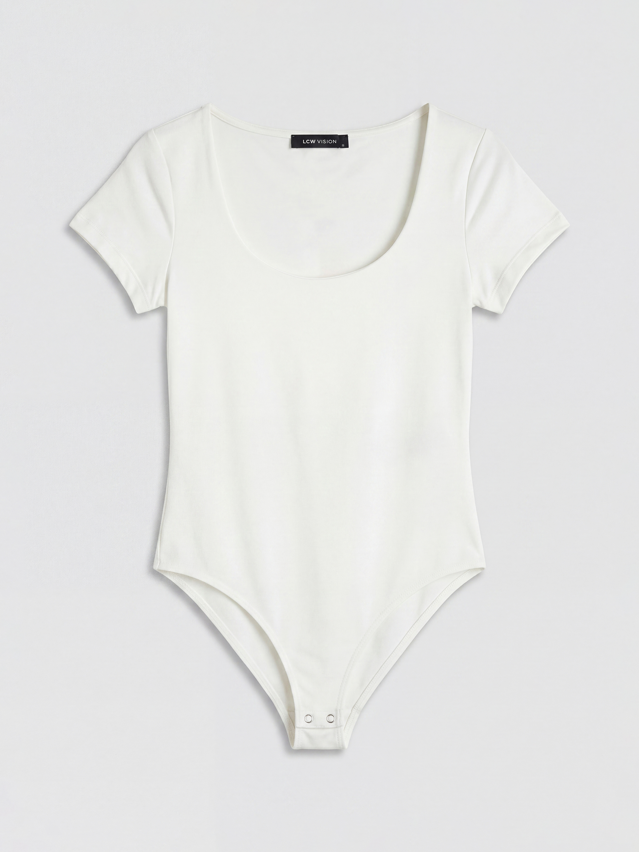LCW Vision U Yaka Kadın Çıtçıtlı Body