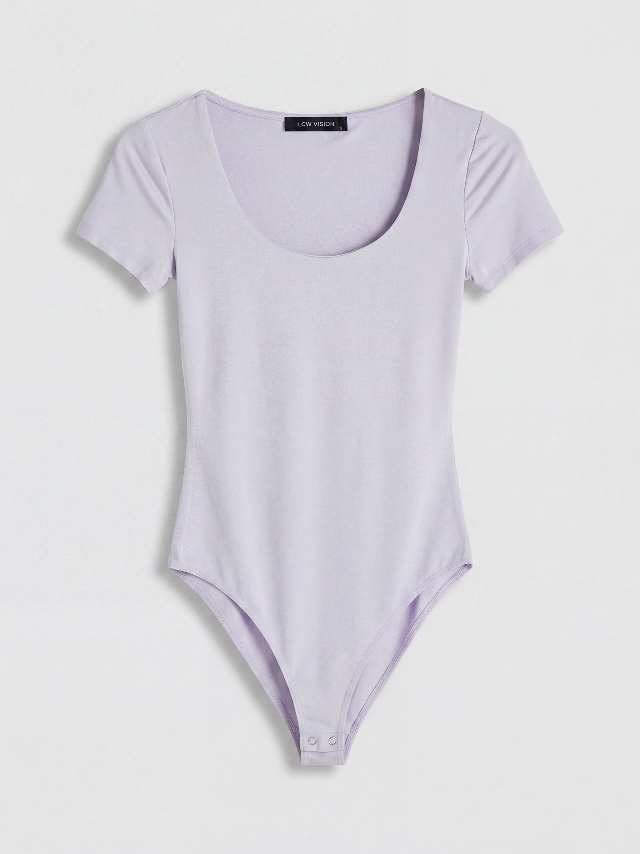LCW Vision U Yaka Kadın Çıtçıtlı Body görsel 5