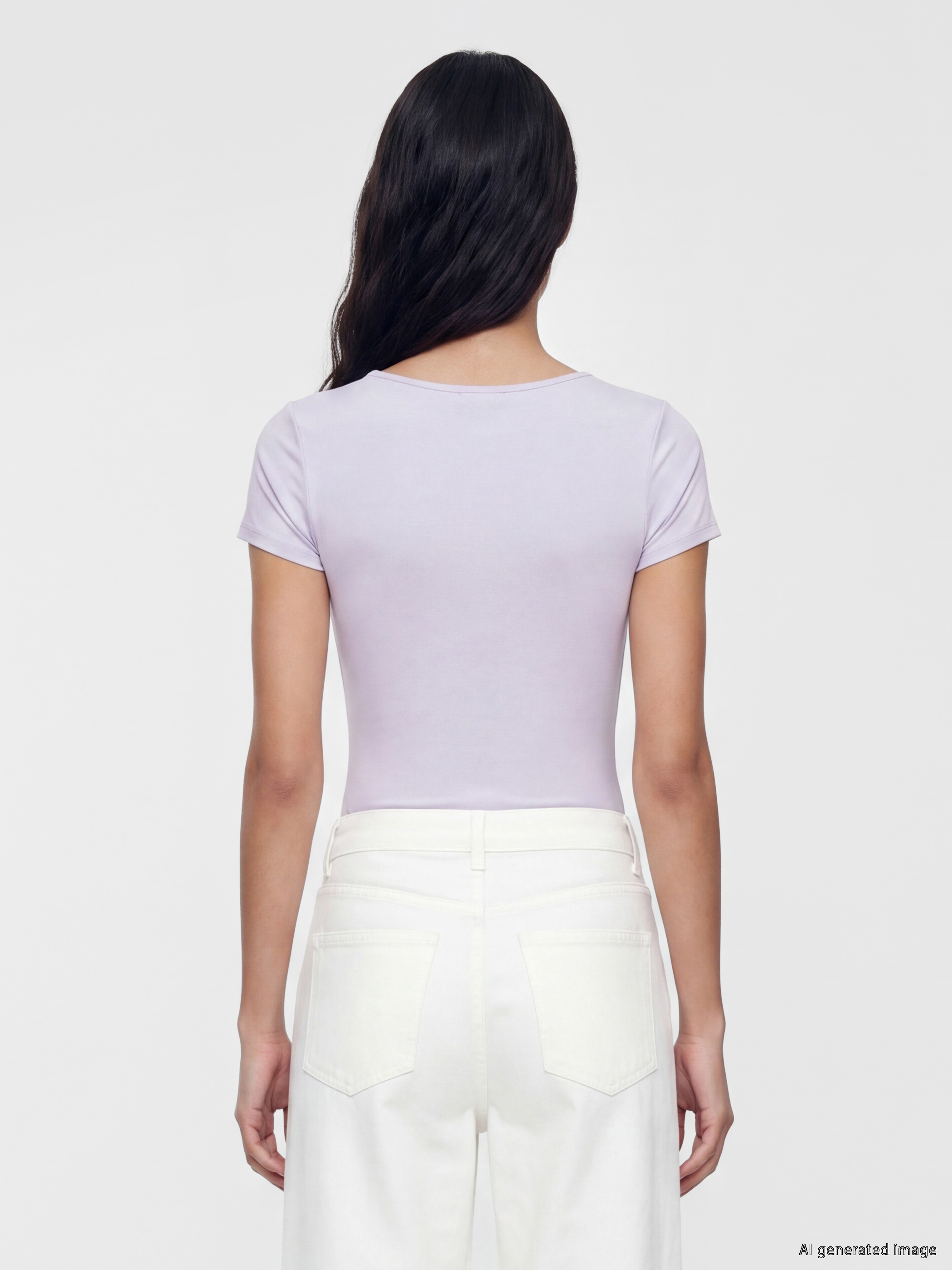 LCW Vision U Yaka Kadın Çıtçıtlı Body görsel 4