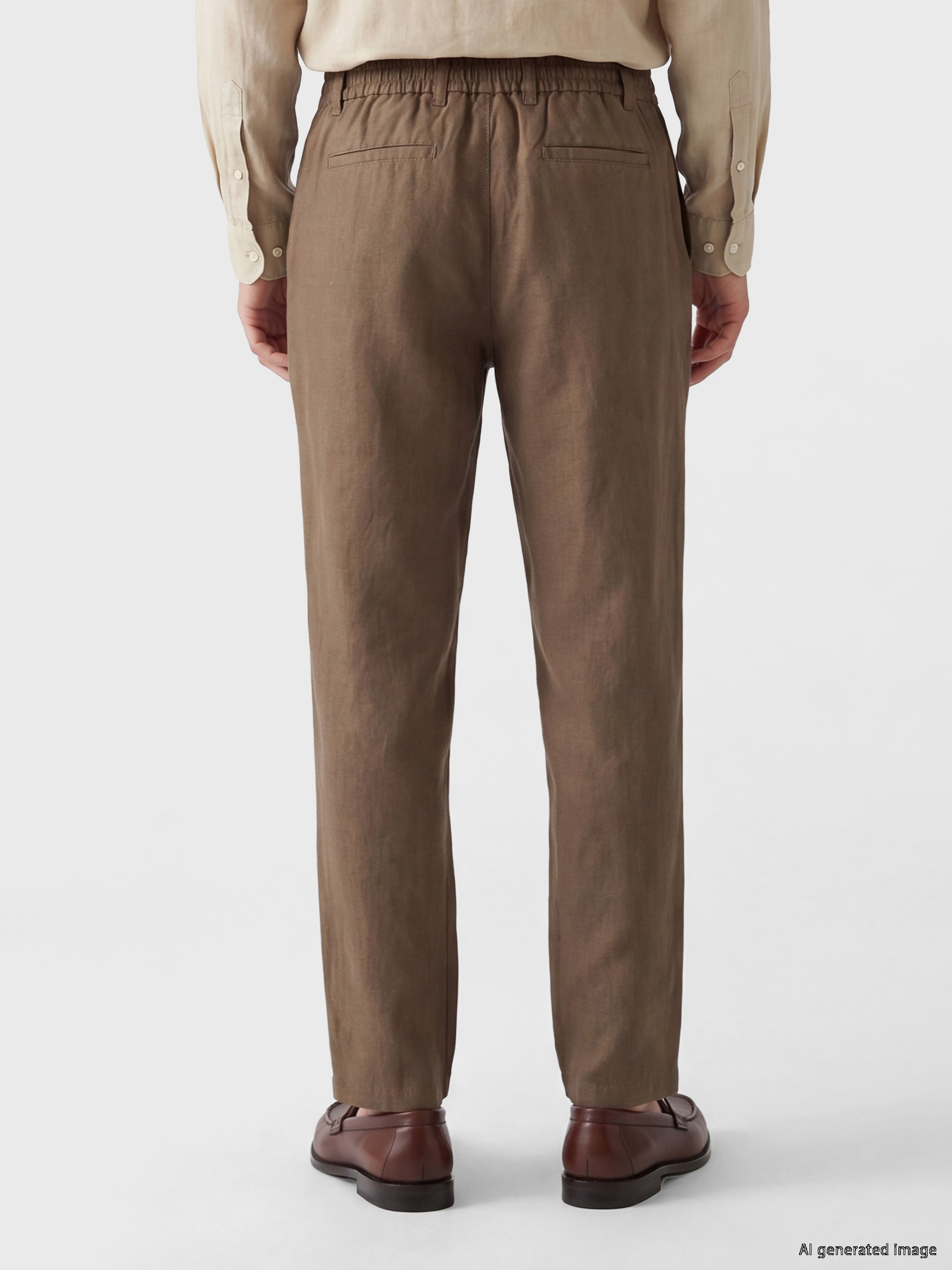 LCW Vision Regular Fit %100 Keten Erkek Pantolon görsel 4