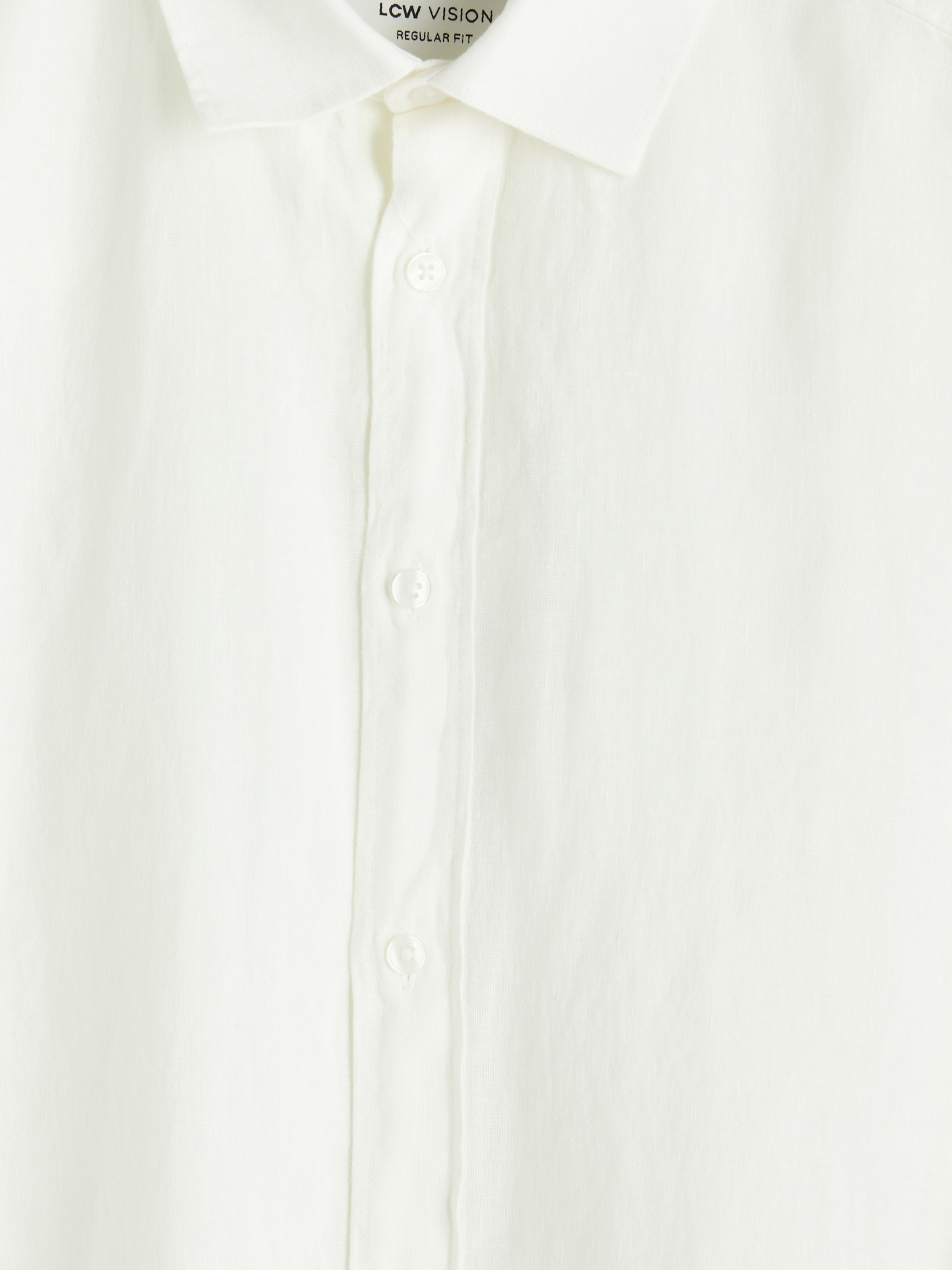 LCW Vision Regular Fit %100 Keten Erkek Gömlek görsel 6
