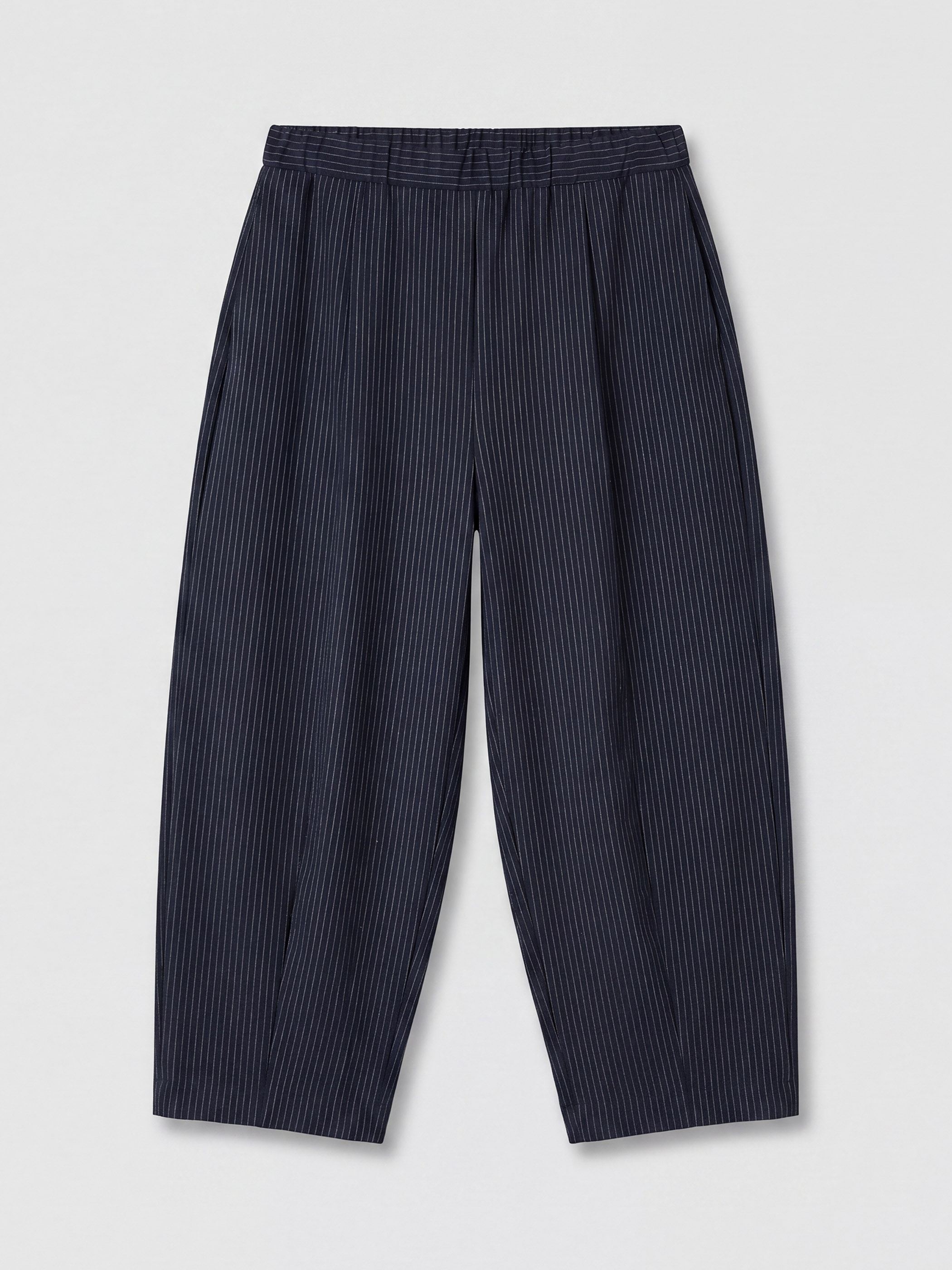 LCW Modest Beli Lastikli Çizgili Kadın Pantolon görsel 5