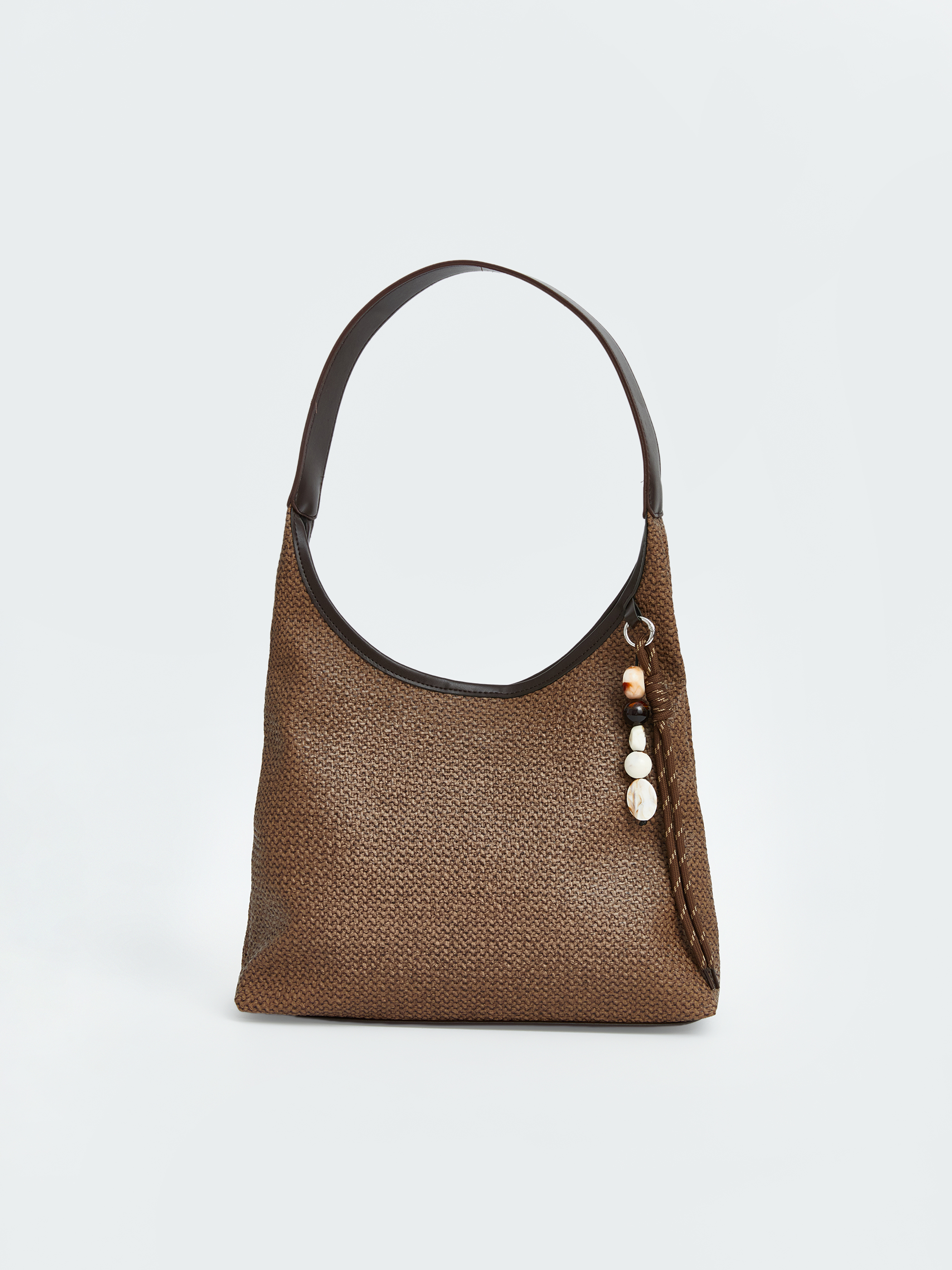 LCW ACCESSORIES Hasır Görünümlü Kadın Omuz Çantası görsel 3