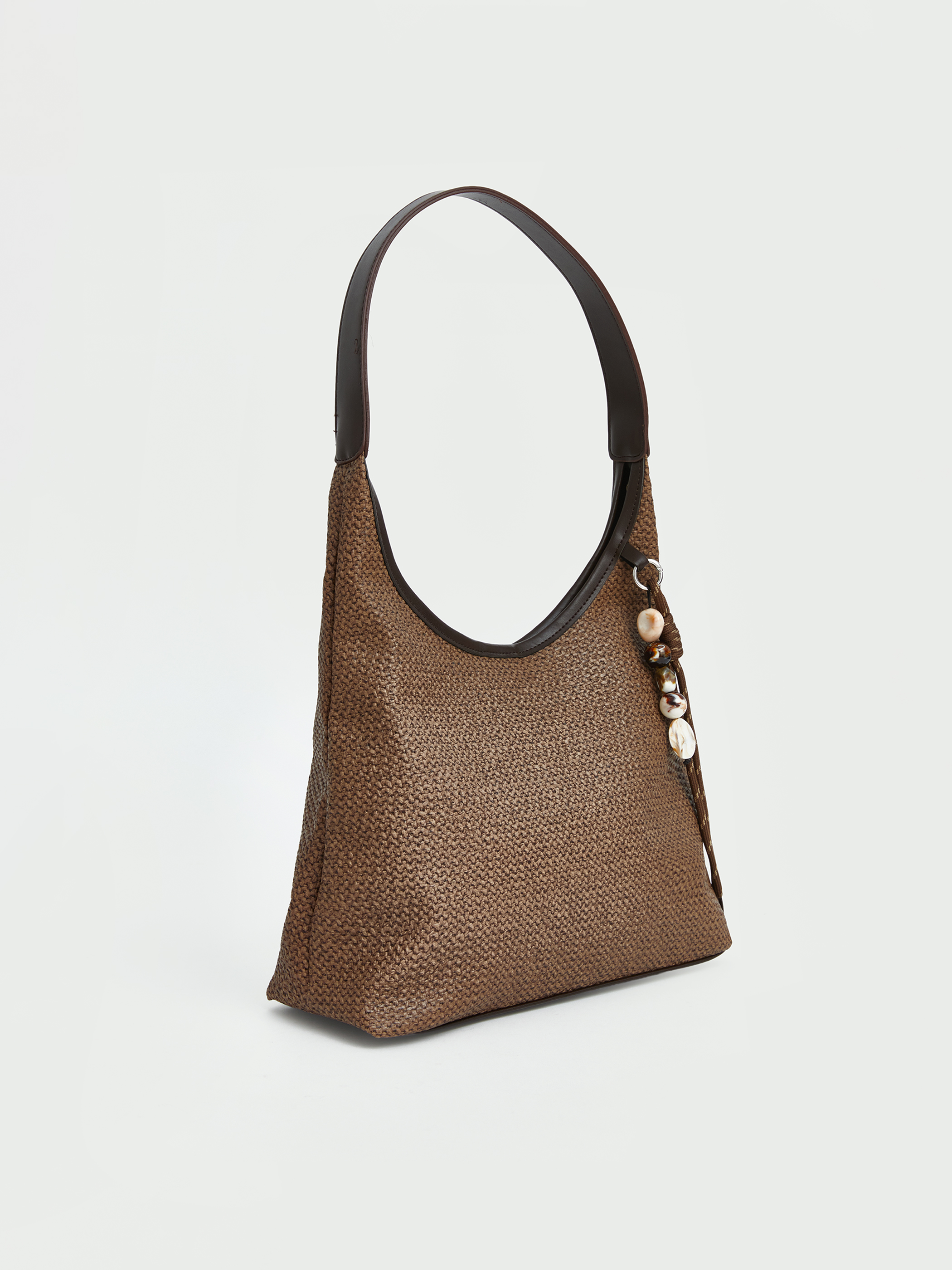 LCW ACCESSORIES Hasır Görünümlü Kadın Omuz Çantası görsel 4