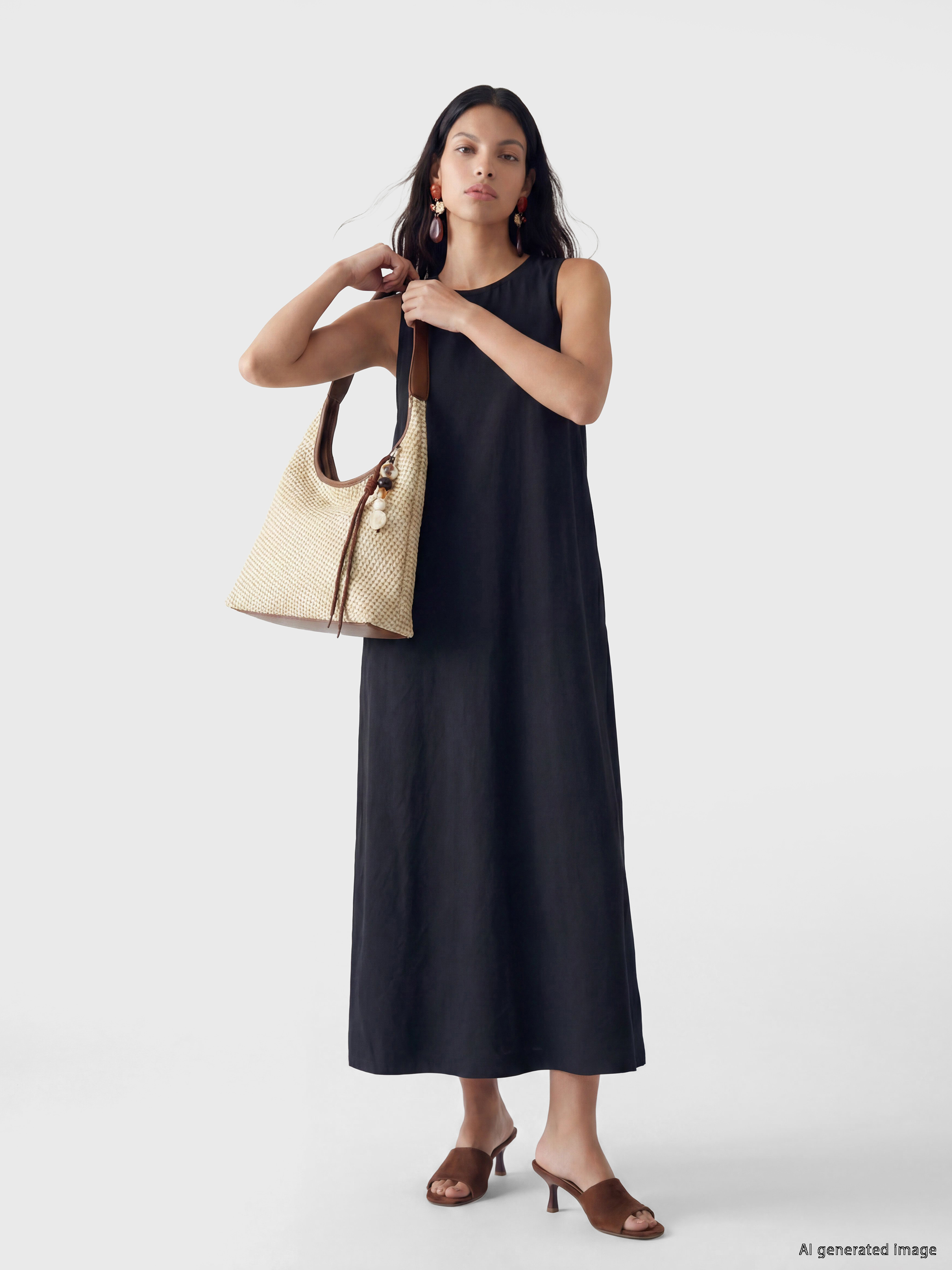 LCW ACCESSORIES Hasır Görünümlü Kadın Omuz Çantası