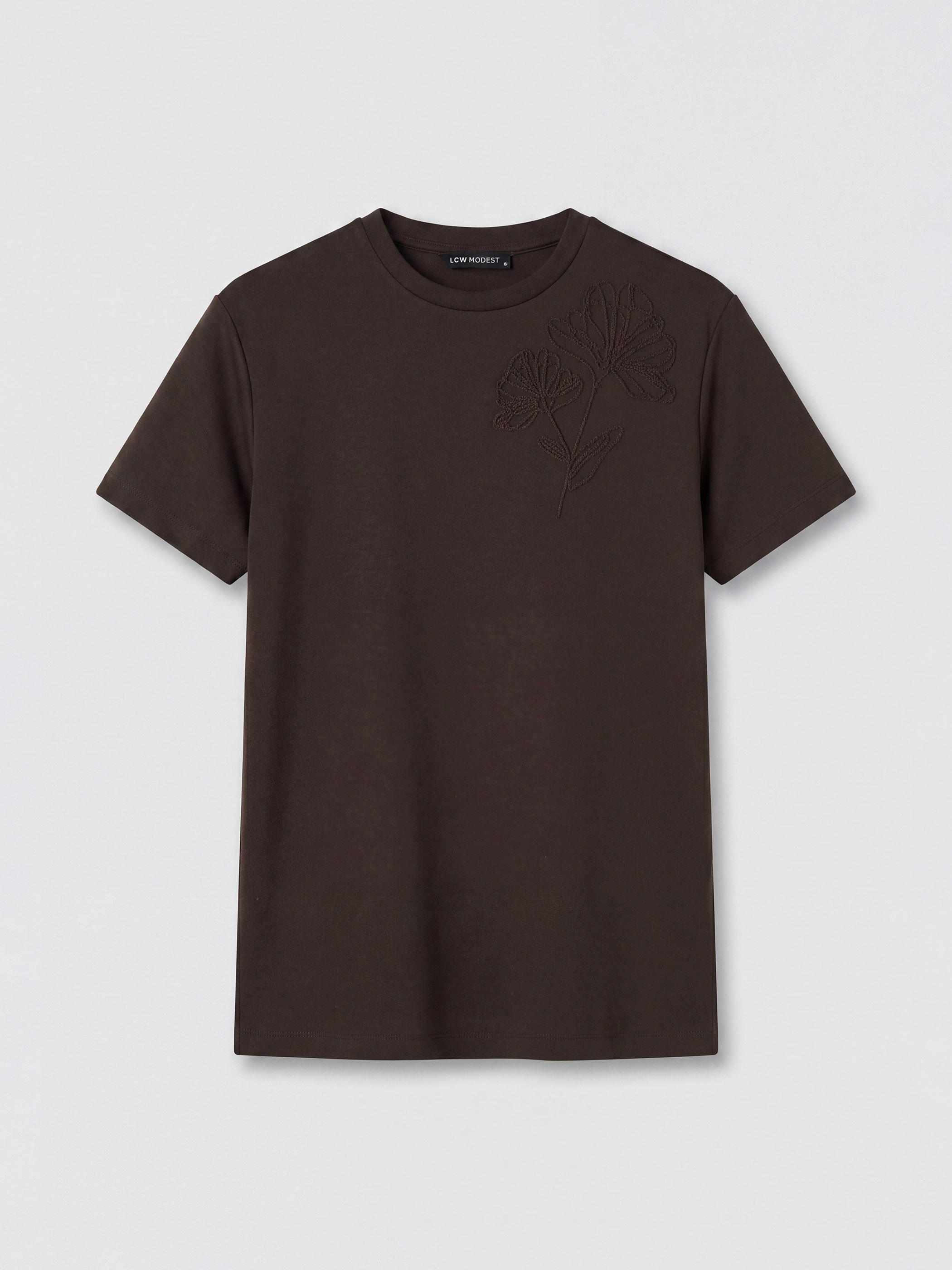 LCW Modest Soft Touch Nakışlı Bluz görsel 6