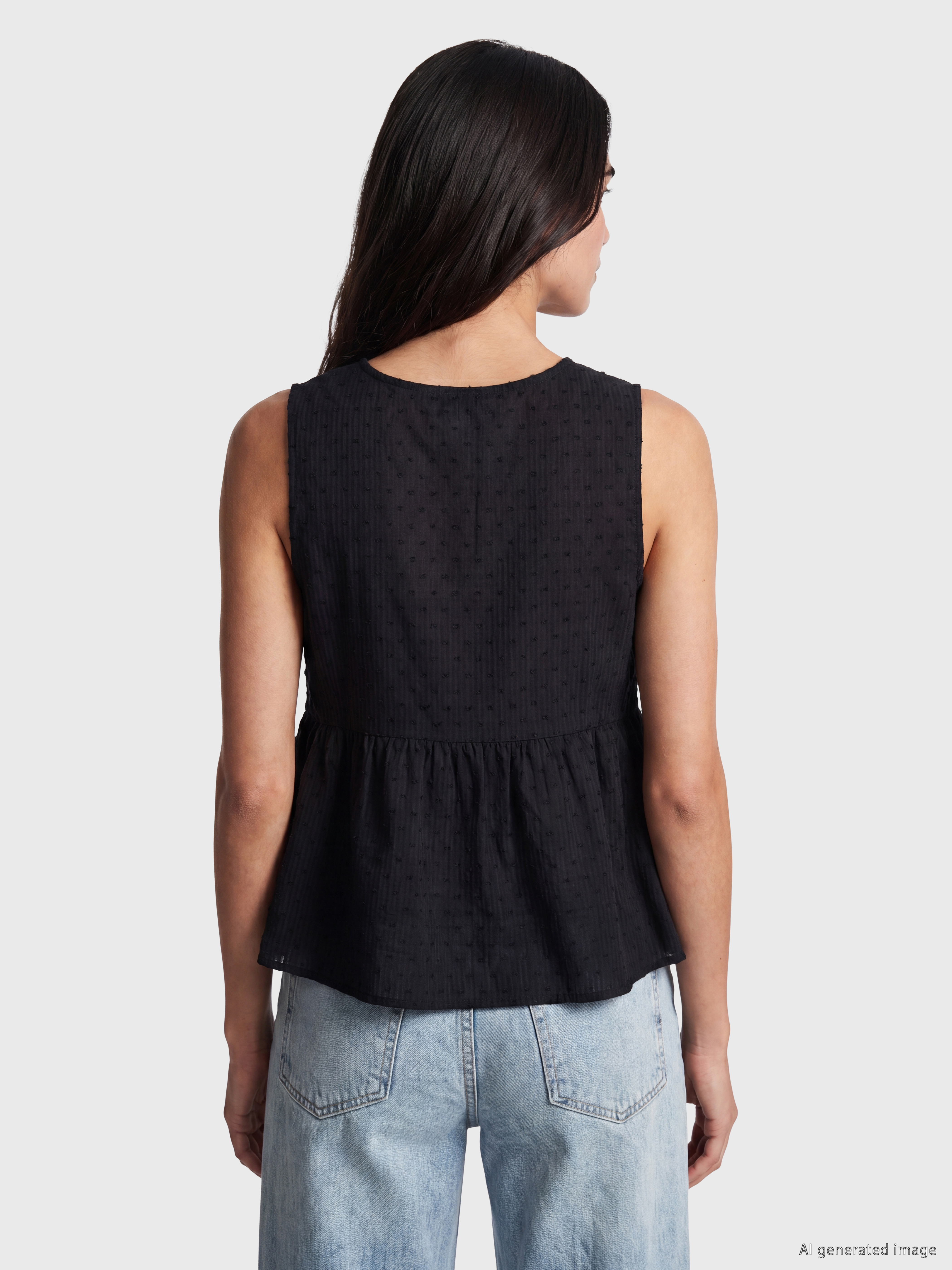 LCW Vision V Yaka Dantel Detaylı Peplum Bluz görsel 4