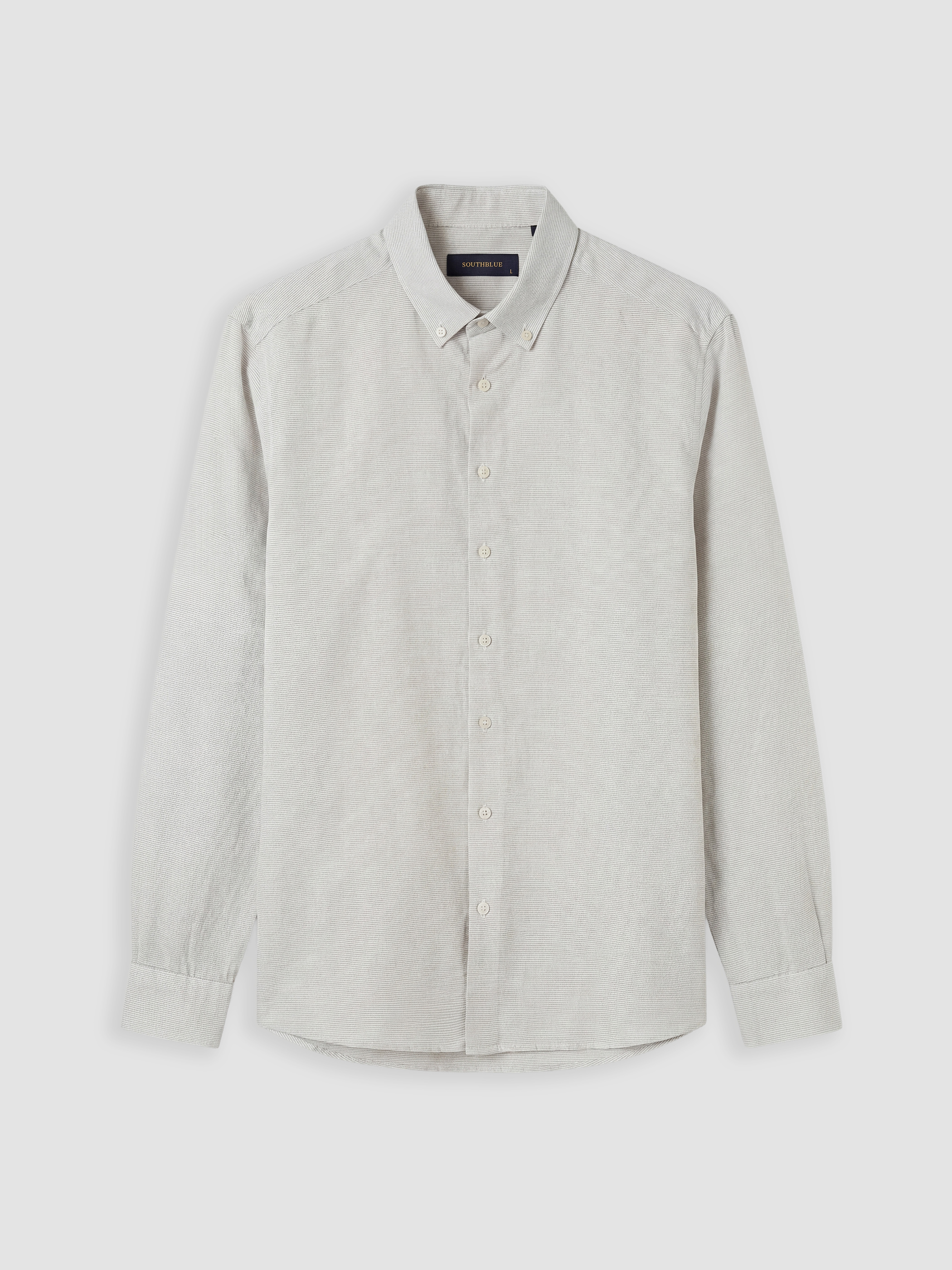 SOUTHBLUE Regular Fit Keten Karışımlı Erkek Gömlek görsel 5