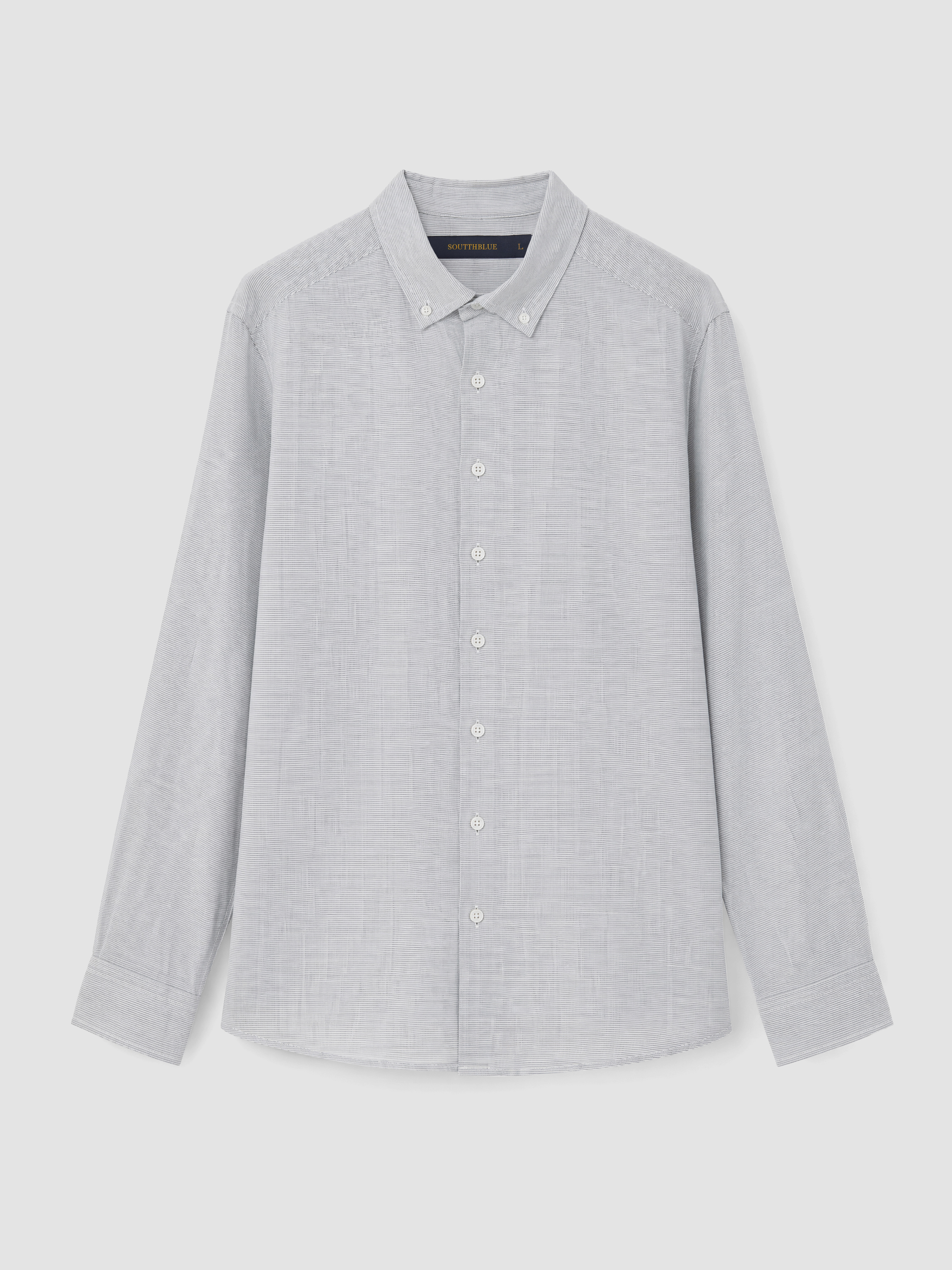 SOUTHBLUE Regular Fit Keten Karışımlı Erkek Gömlek görsel 5