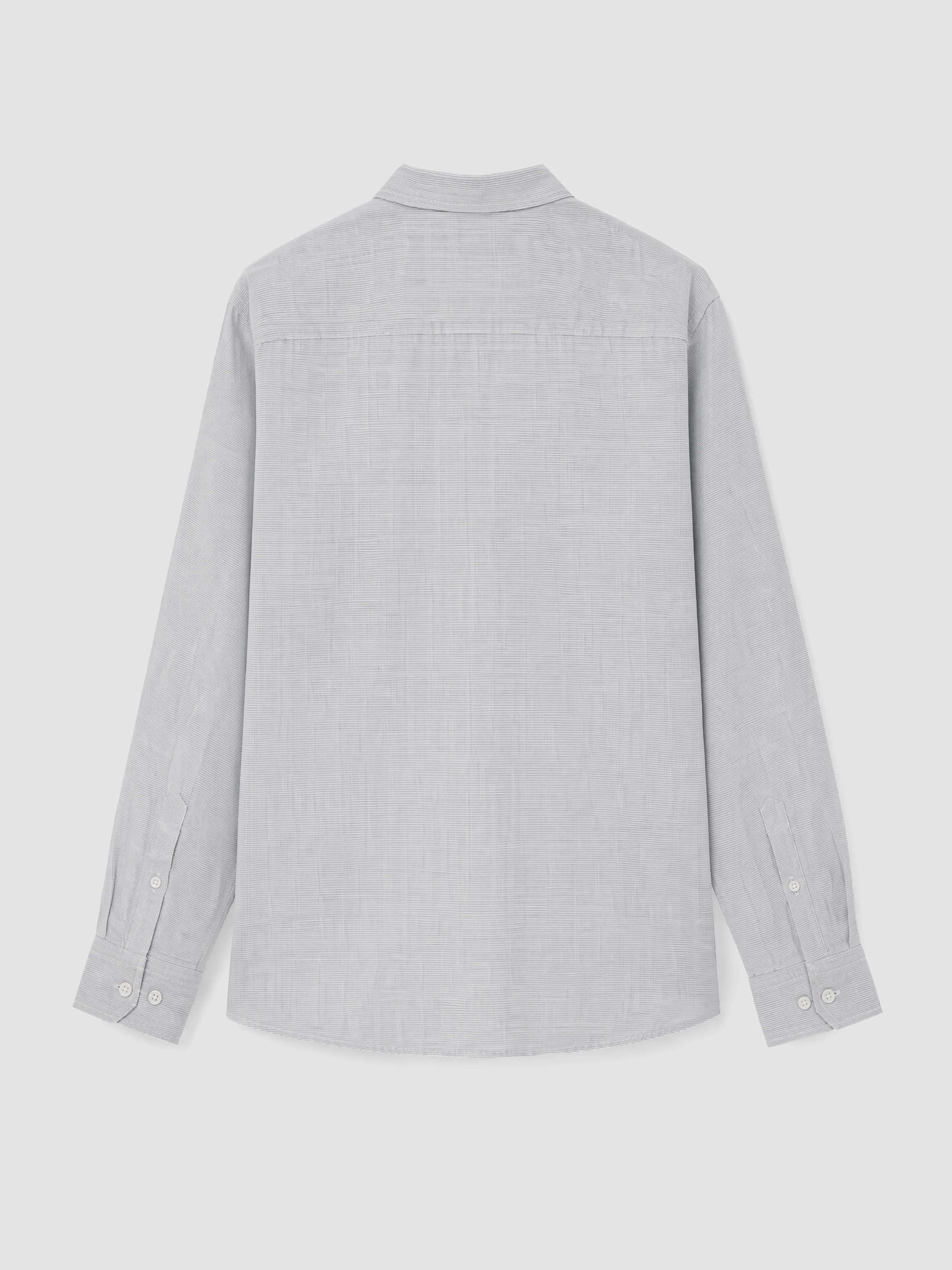 SOUTHBLUE Regular Fit Keten Karışımlı Erkek Gömlek görsel 6