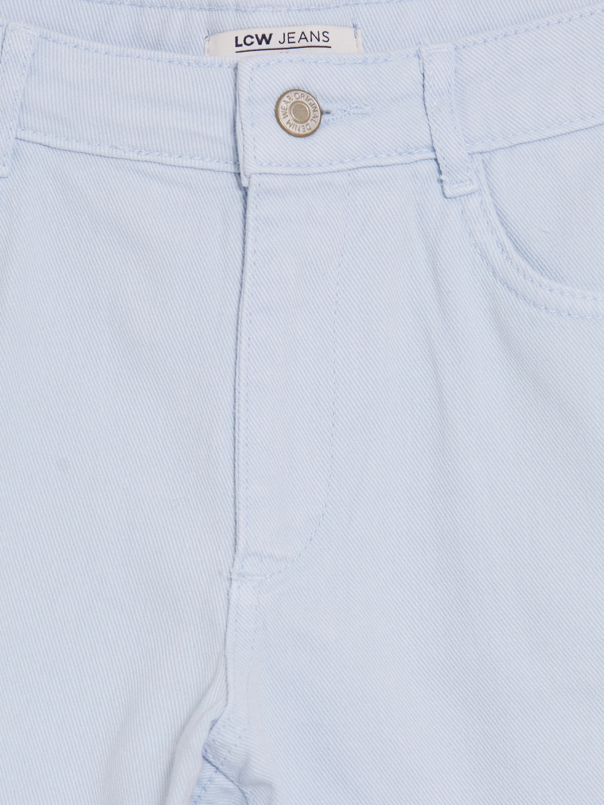 LCW Jeans Yüksek Bel Kadın Jean Şort görsel 6