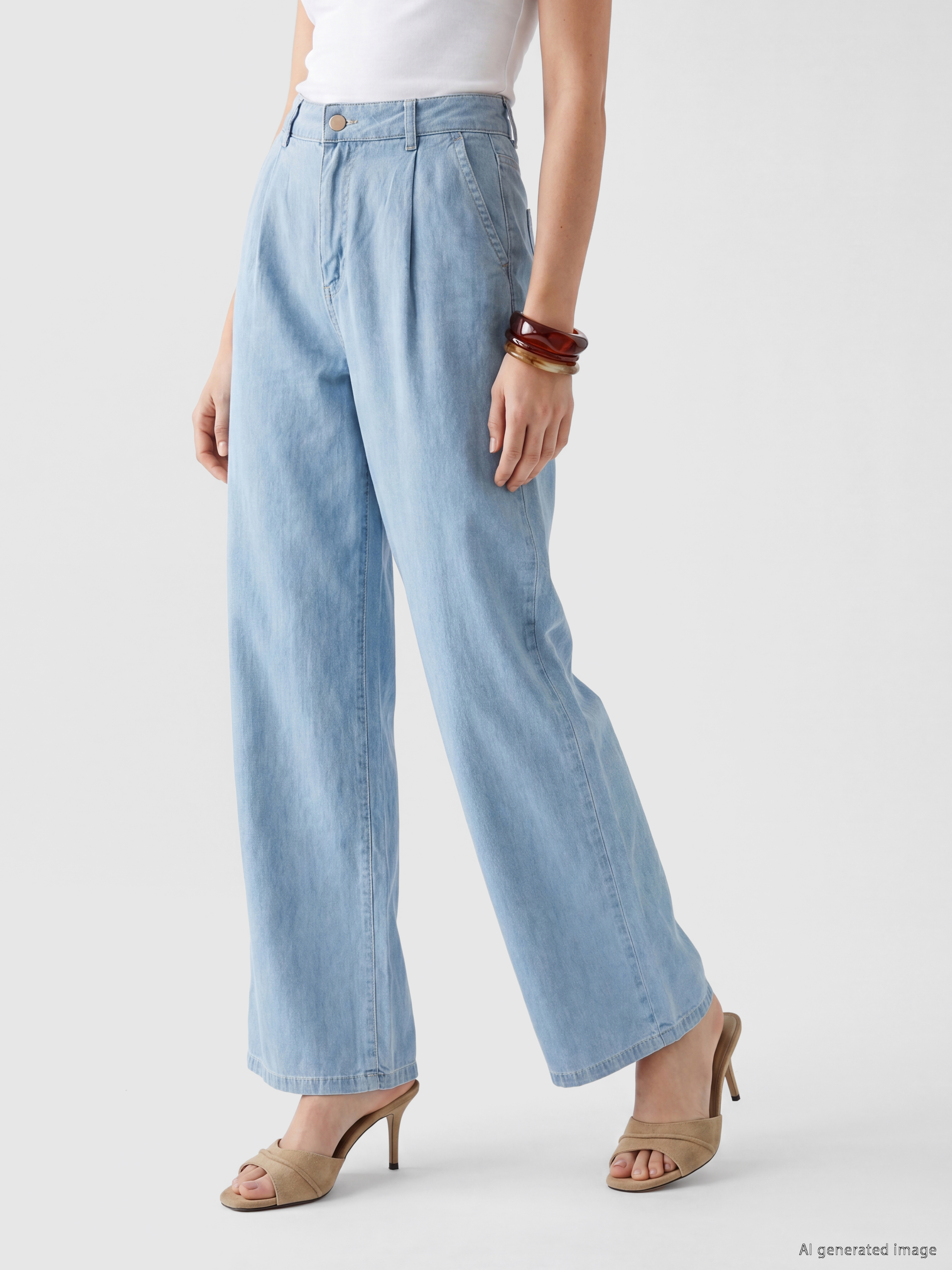 LCW Jeans Wideleg Kadın Jean Pantolon görsel 2