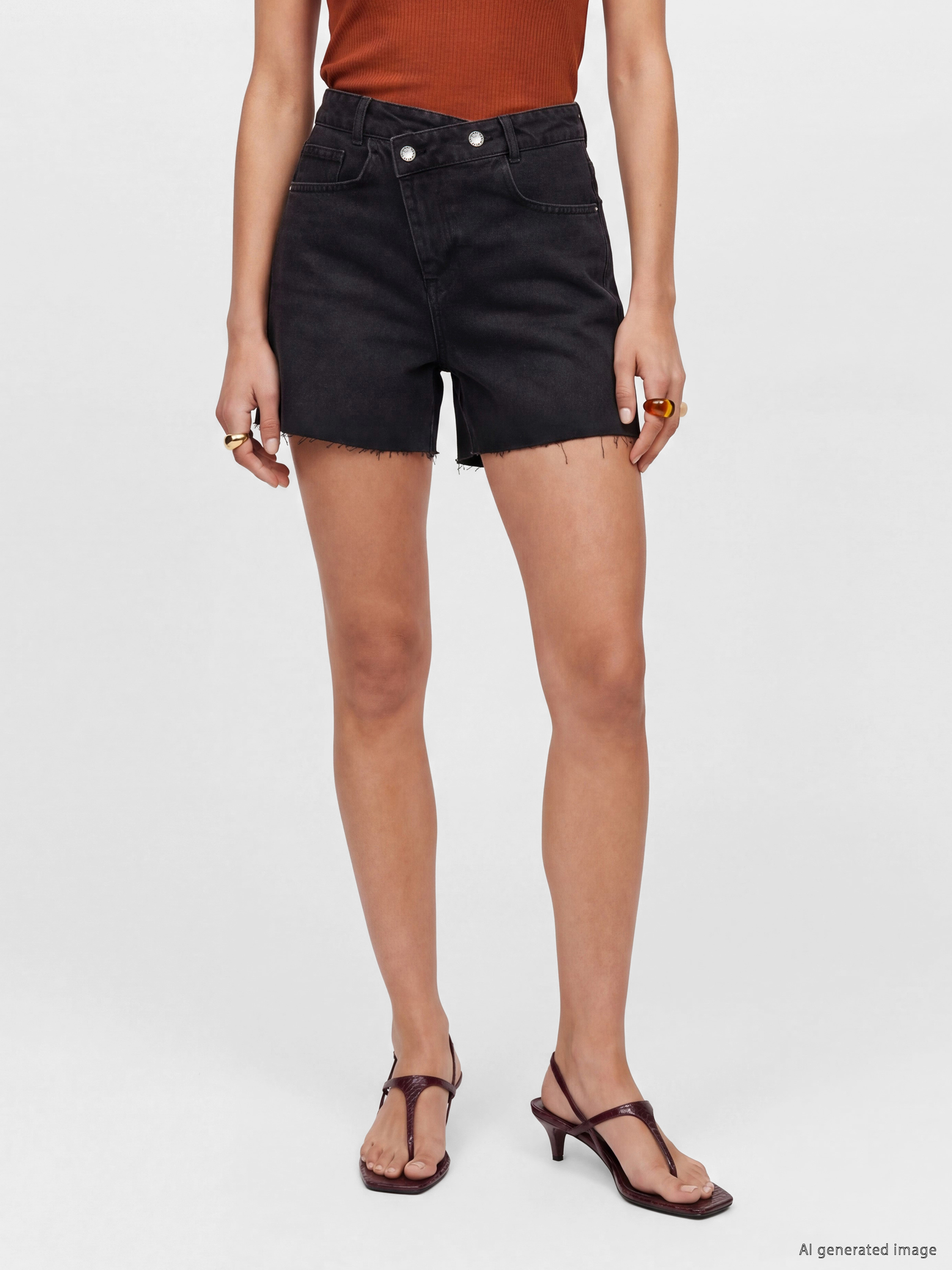 LCW Jeans Regular Fit Kadın Mini Jean Şort görsel 2