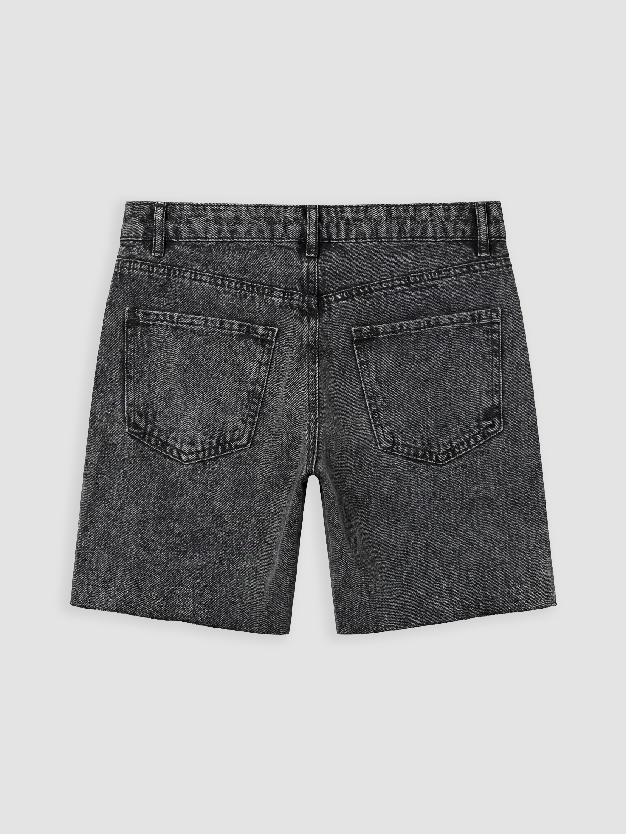 LCW Jeans Yüksek Bel Zımba Detaylı Kadın Jean Şort görsel 6