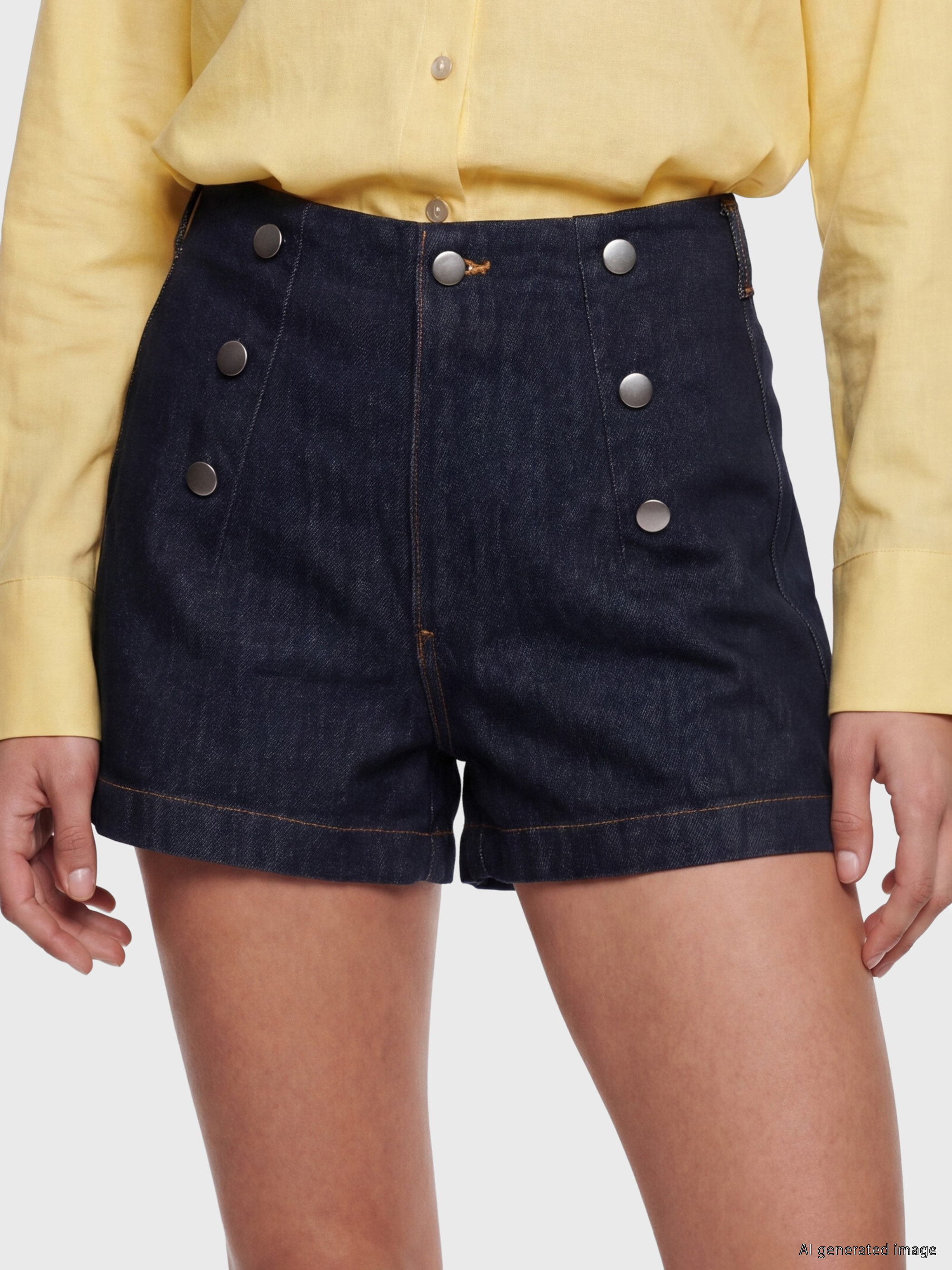 LCW Jeans Slim Fit Kadın Jean Şort görsel 3