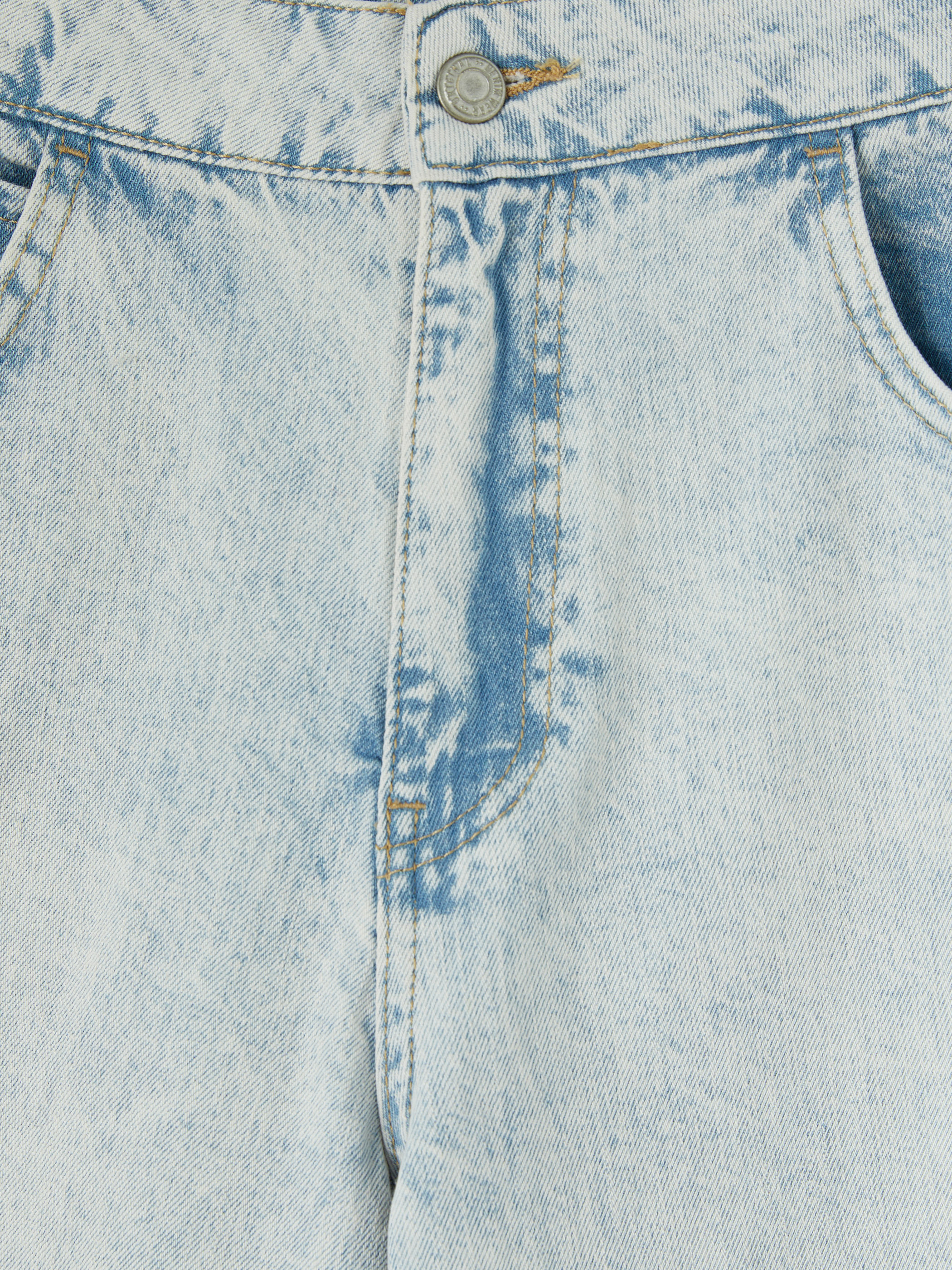 LCW Jeans Yüksek Bel Bermuda Fit Kadın Jean Şortolon görsel 7