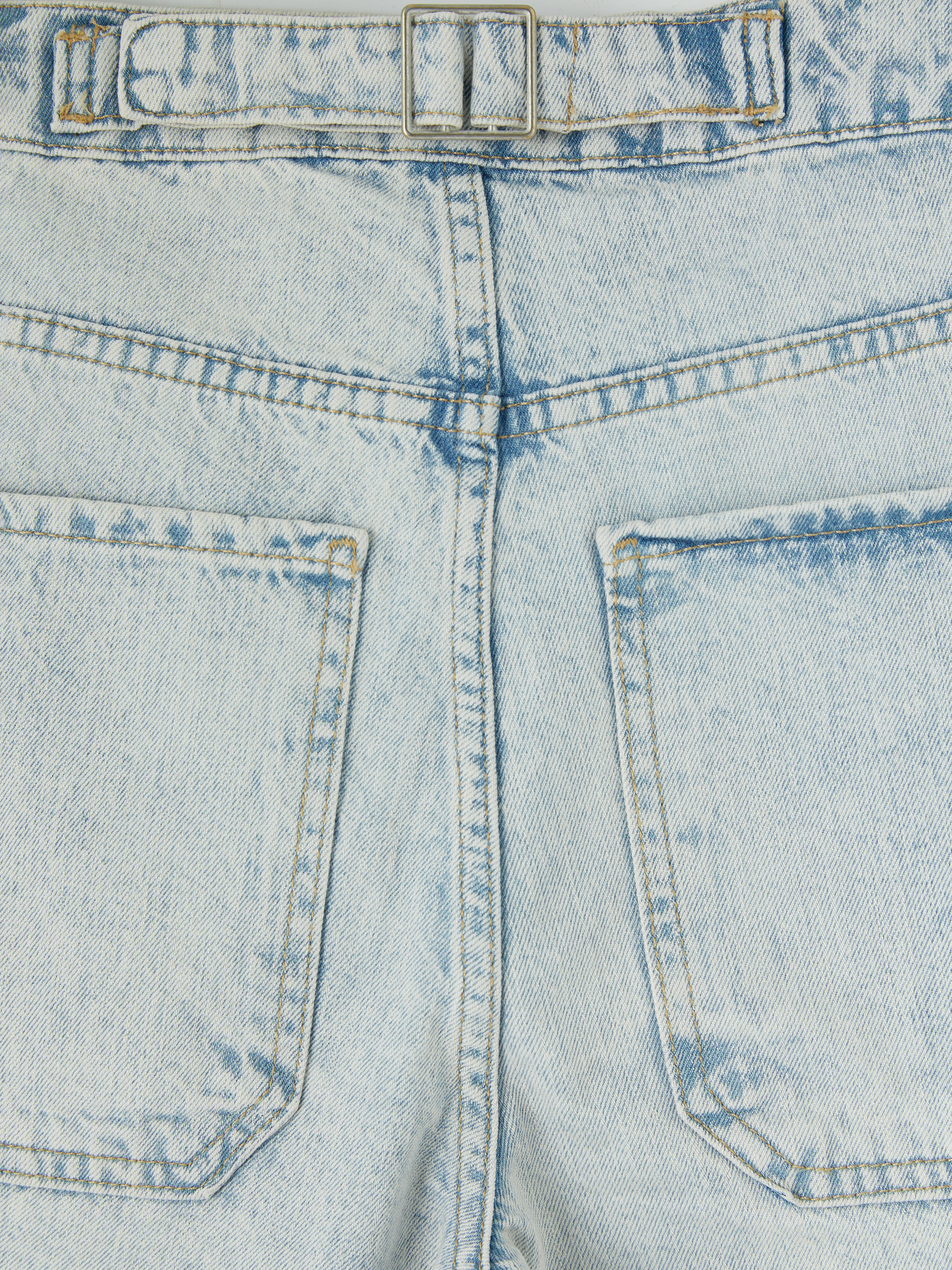 LCW Jeans Yüksek Bel Bermuda Fit Kadın Jean Şortolon görsel 8