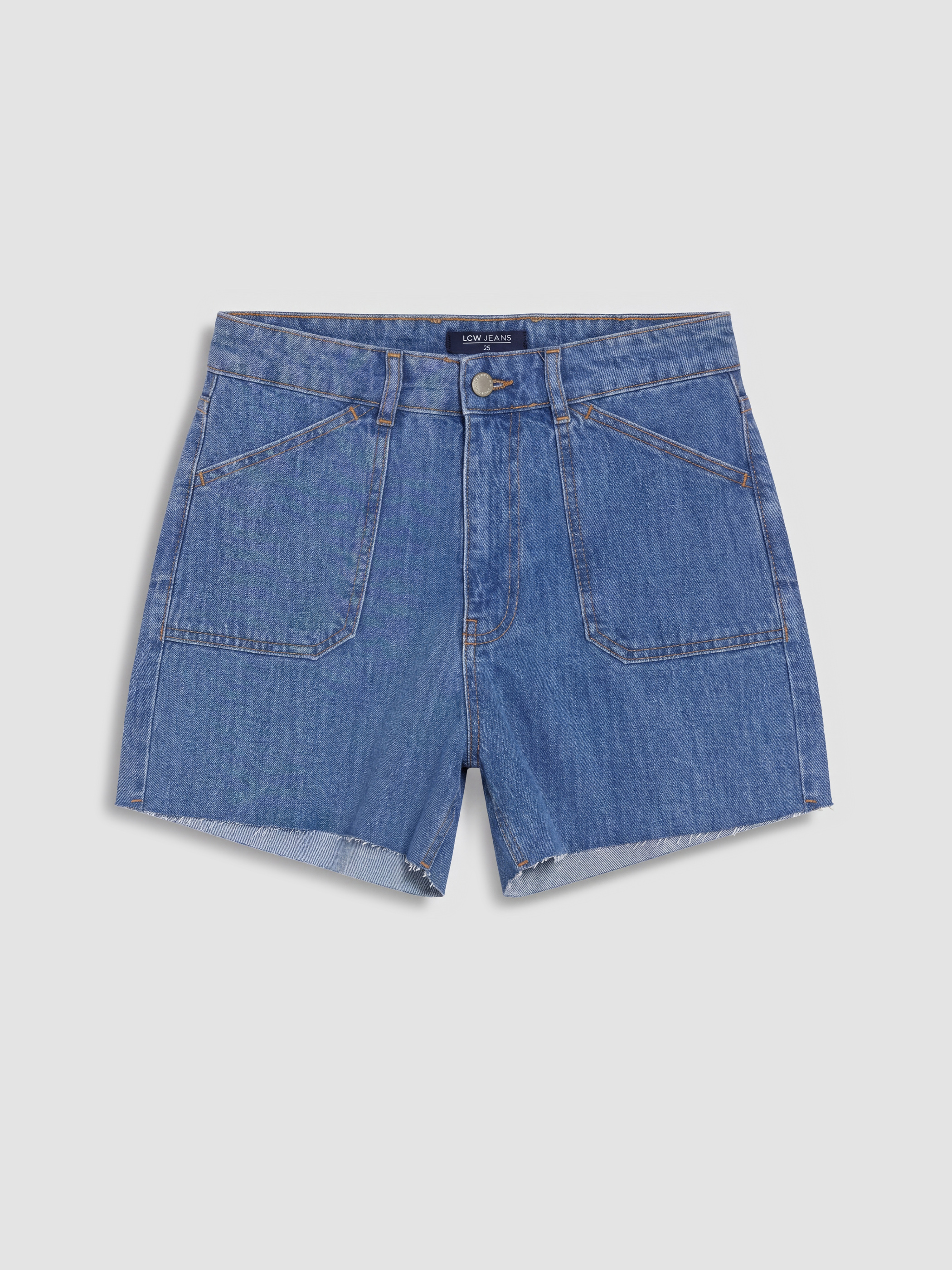 LCW Jeans Regular Fit Kadın Jean Şort görsel 5