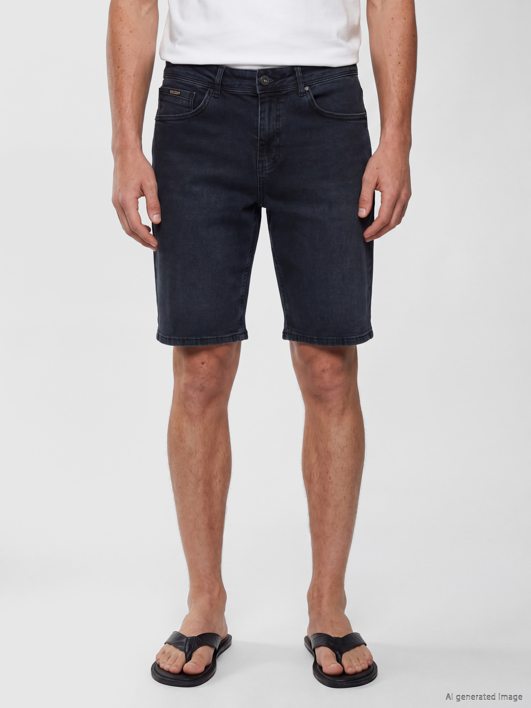 LCW Jeans Regular Fit Erkek Jean Şort görsel 2