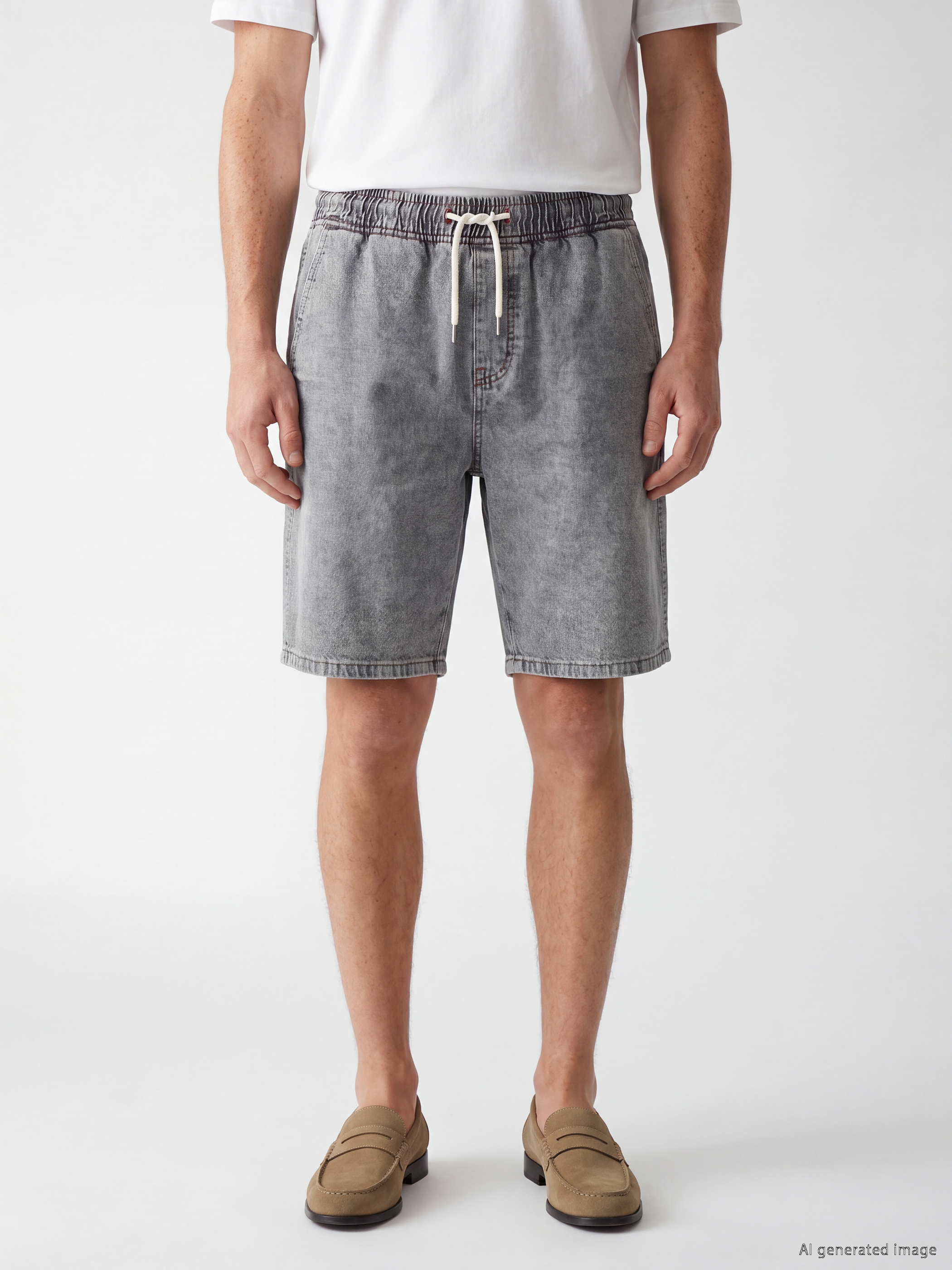 LCW Jeans Loose Fit Erkek Jean Şort görsel 2