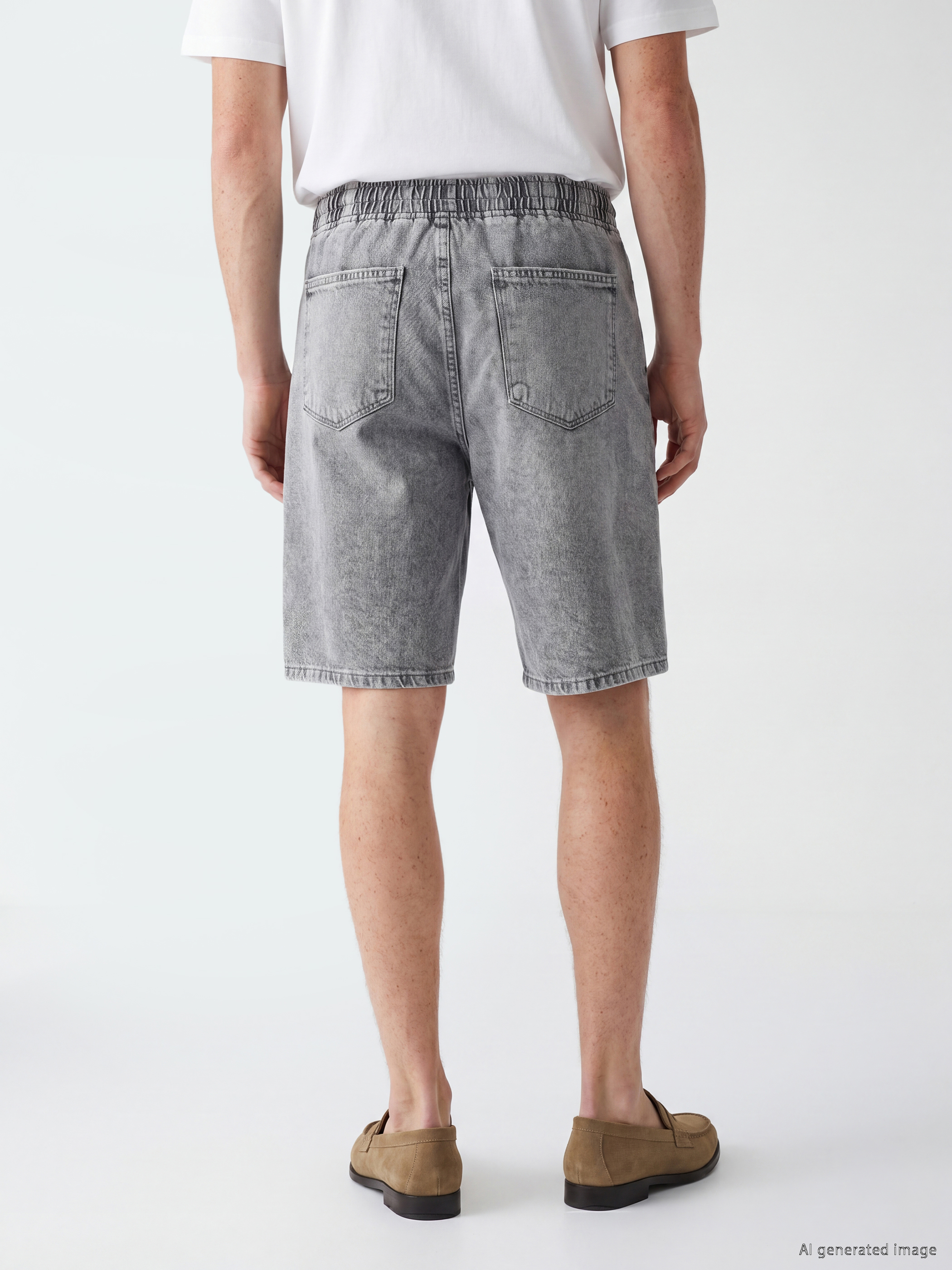 LCW Jeans Loose Fit Erkek Jean Şort görsel 4
