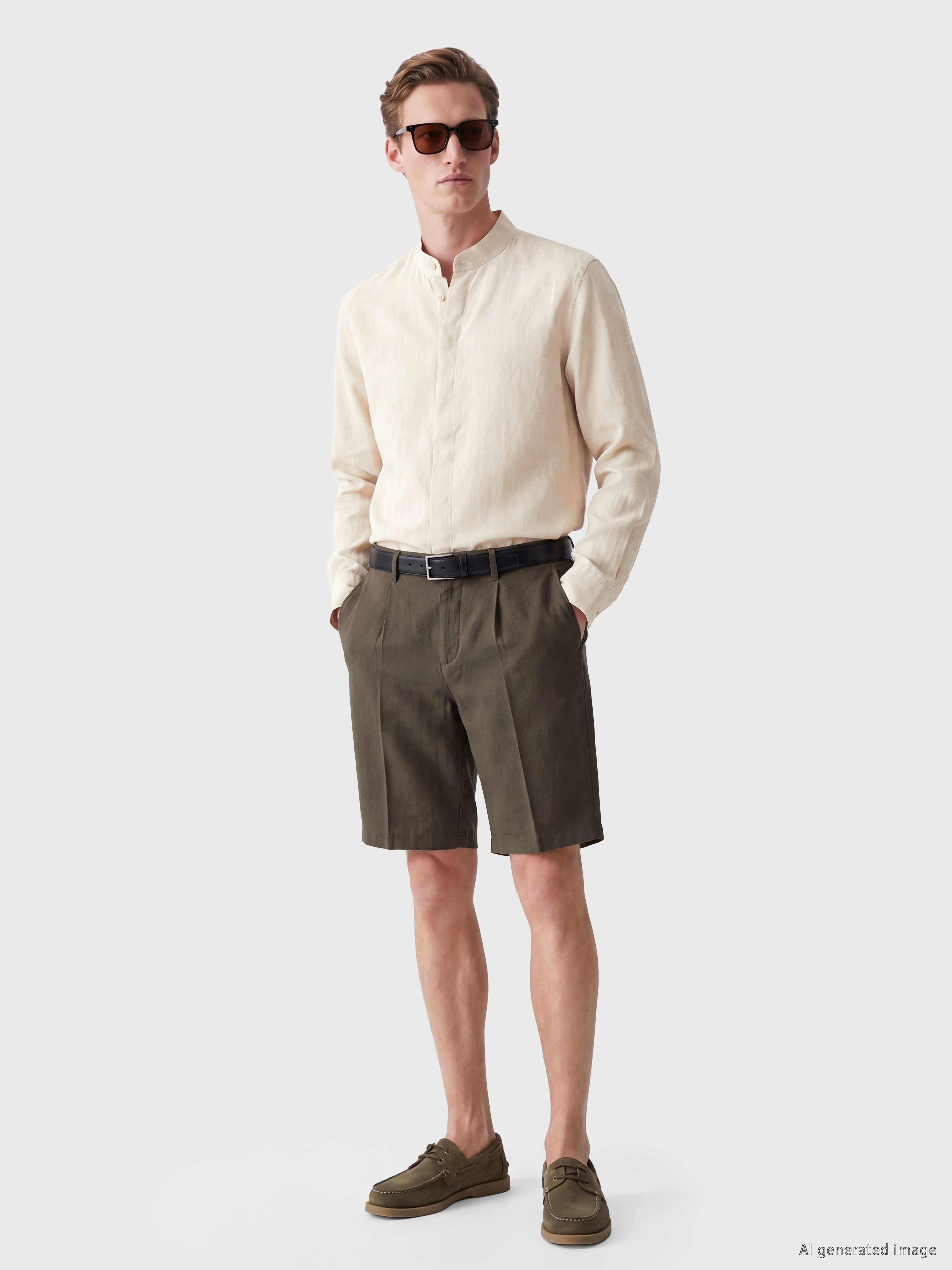 SOUTHBLUE Regular Fit %100 Keten Erkek Gömlek görsel 2