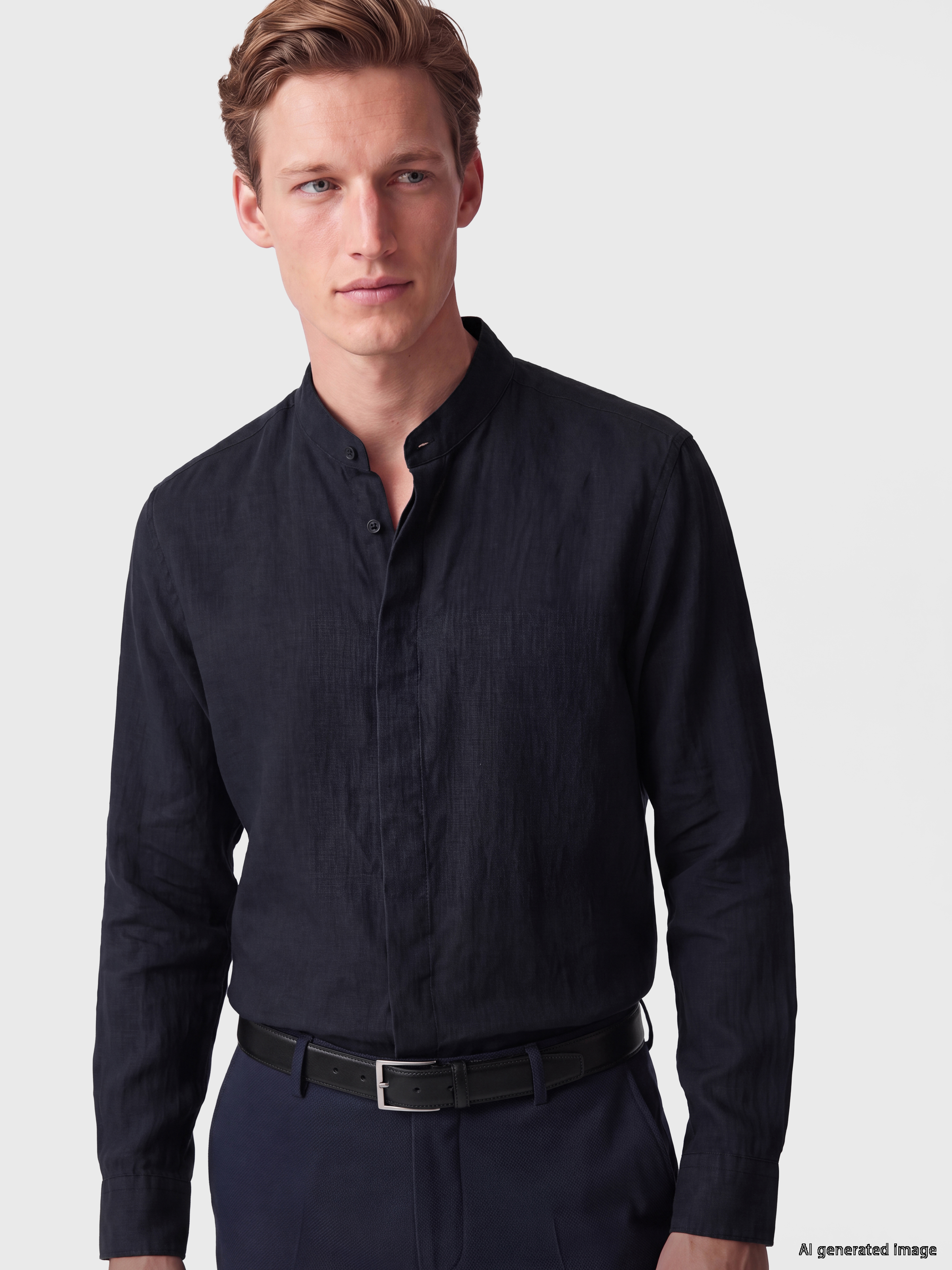 SOUTHBLUE Regular Fit %100 Keten Erkek Gömlek
