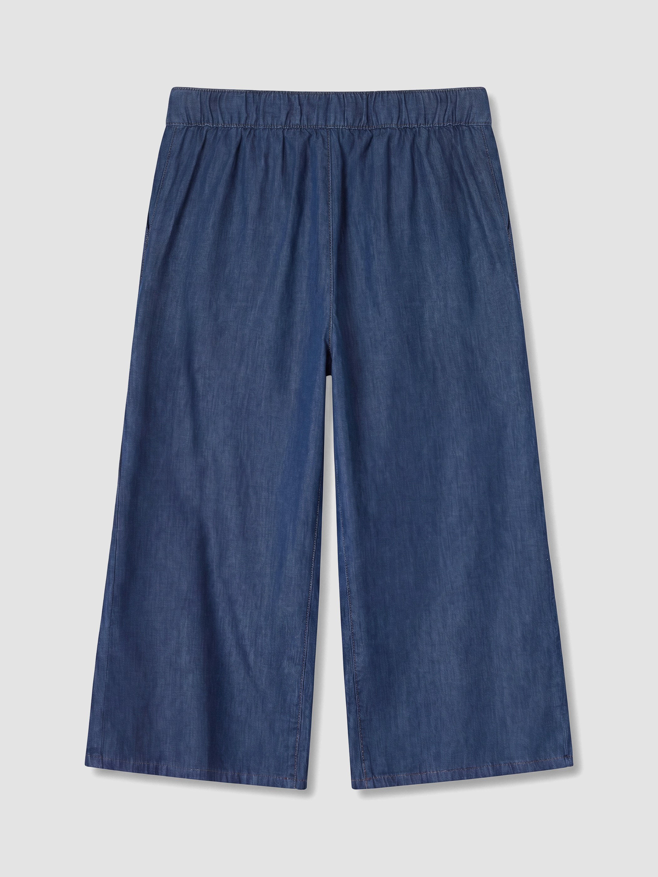 LCW Grace Regular Fit Geniş Paça Kadın Jean Kapri görsel 6