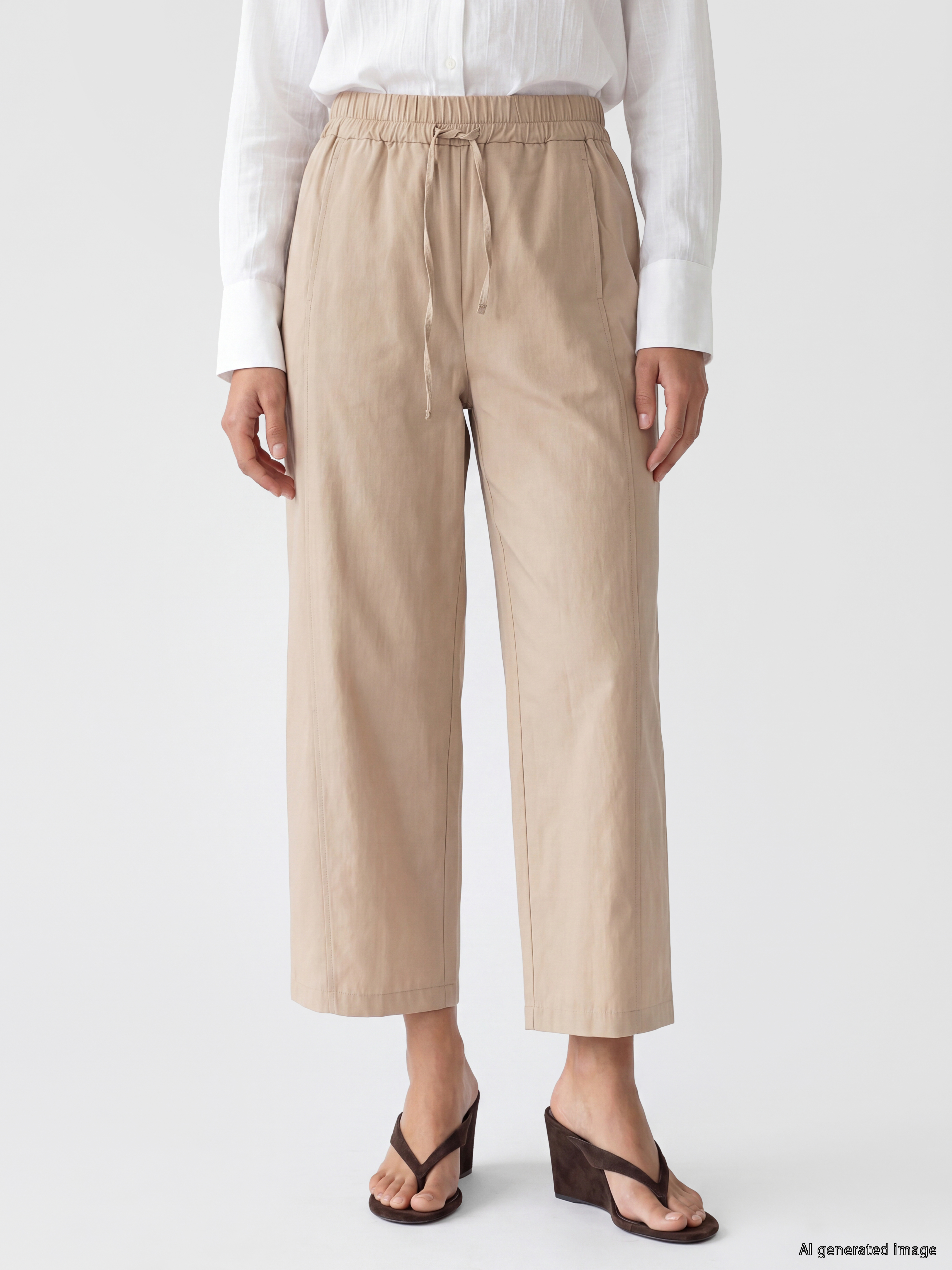 LCW Modest Beli Lastikli Kadın Pantolon görsel 2