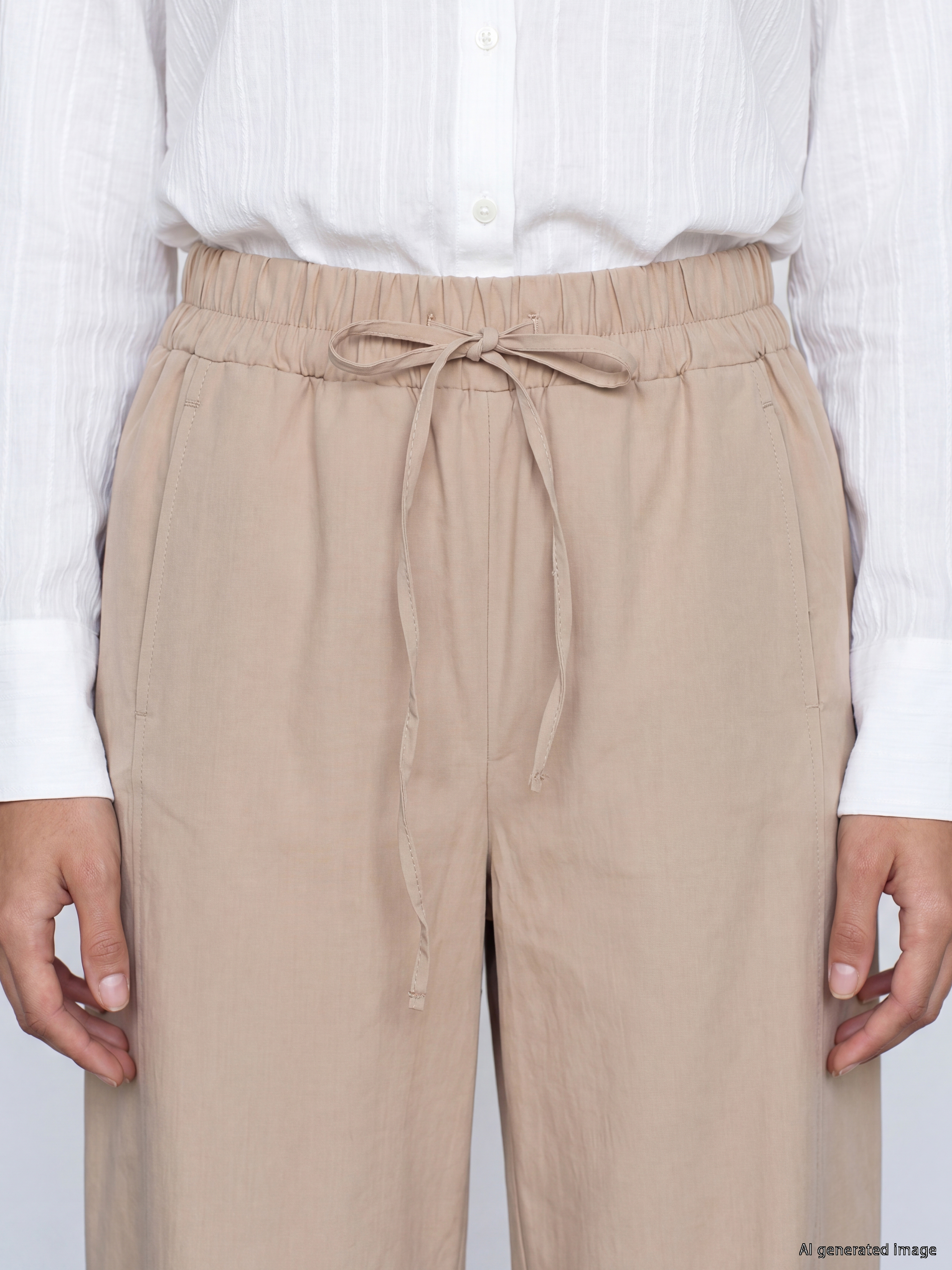 LCW Modest Beli Lastikli Kadın Pantolon görsel 3
