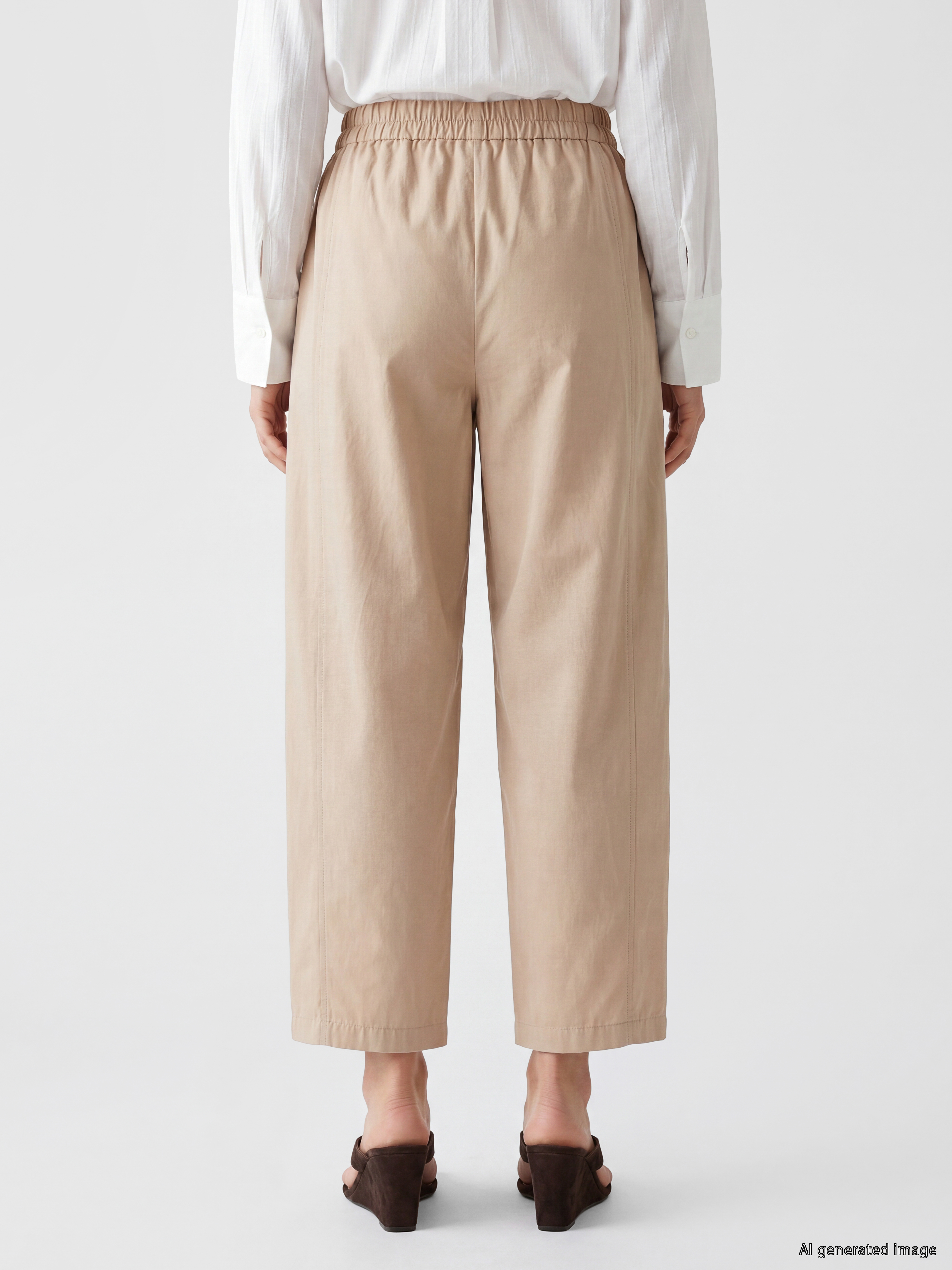 LCW Modest Beli Lastikli Kadın Pantolon görsel 4