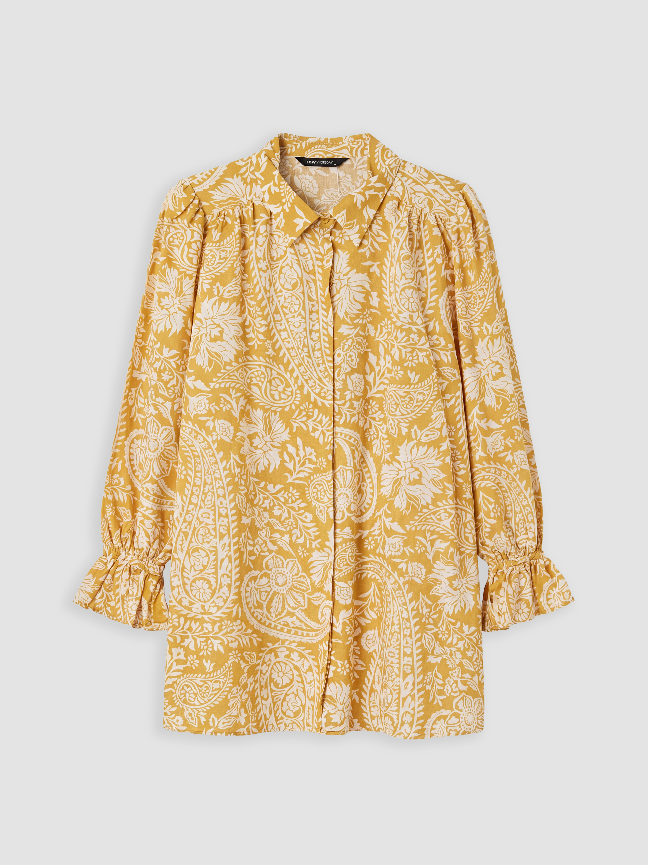 LCW EVERYDAY Desenli Oversize Kadın Gömlek Tunik görsel 5
