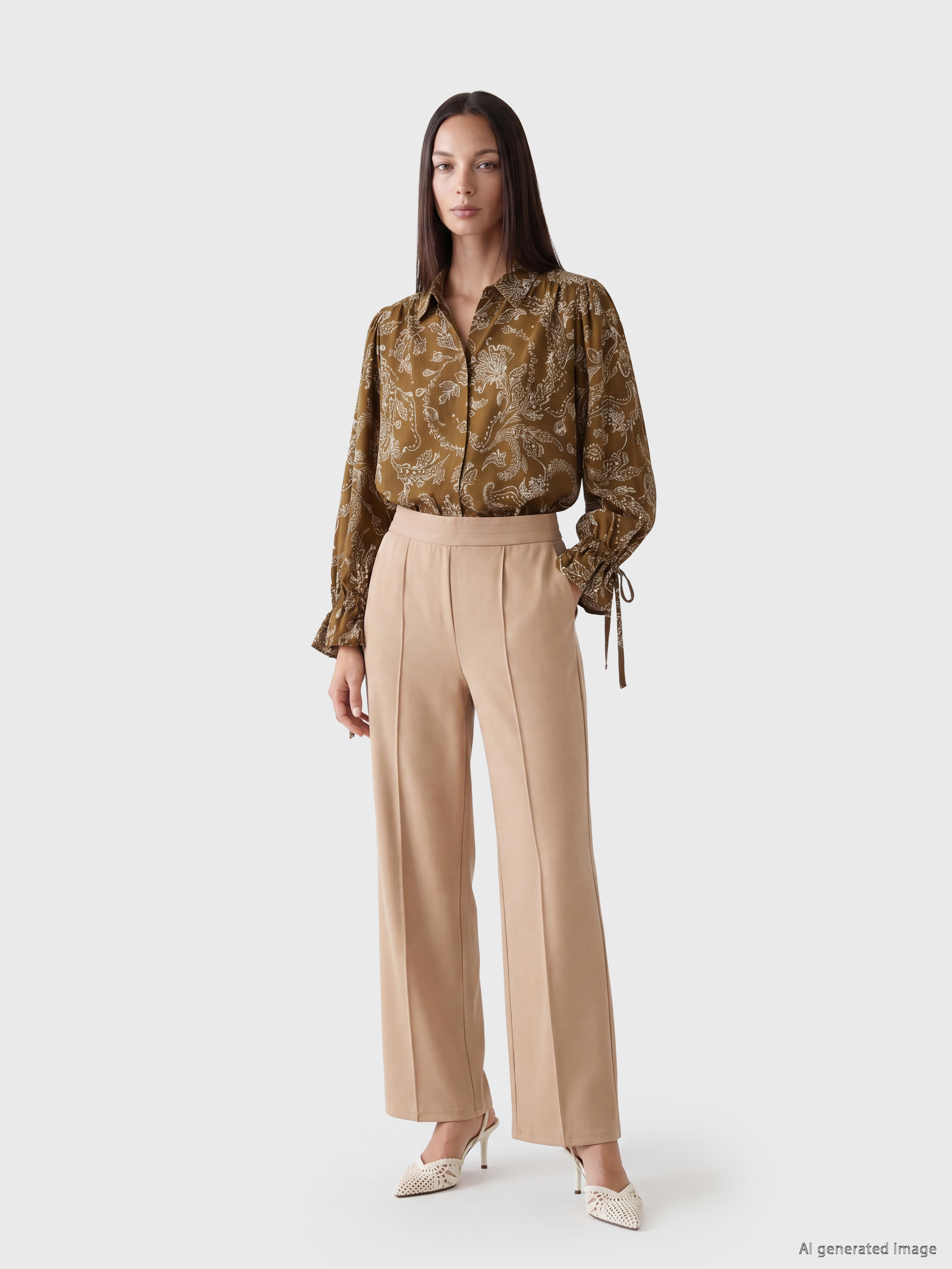 LCW EVERYDAY Desenli Oversize Kadın Gömlek Tunik görsel 2