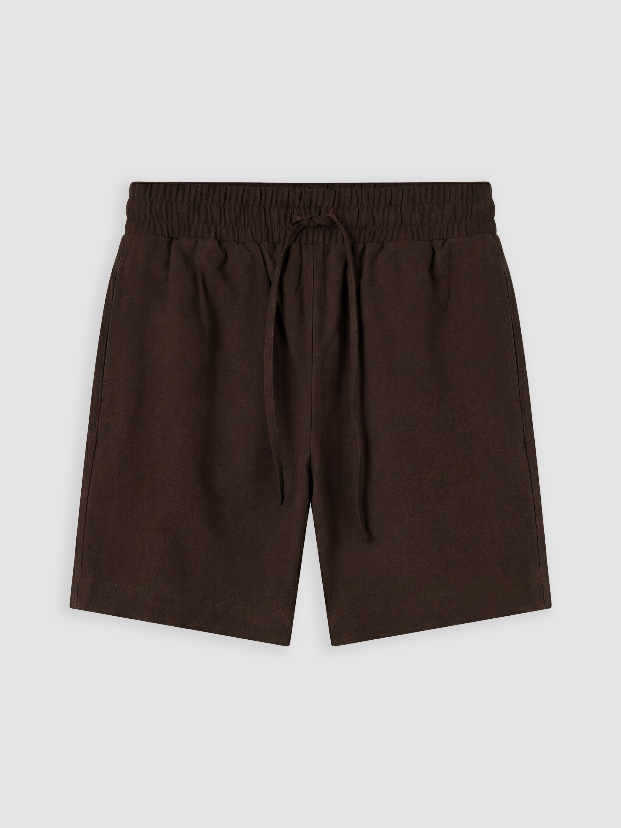 LCW Comfort Beli Lastikli Keten Karışımlı Kadın Şort görsel 5