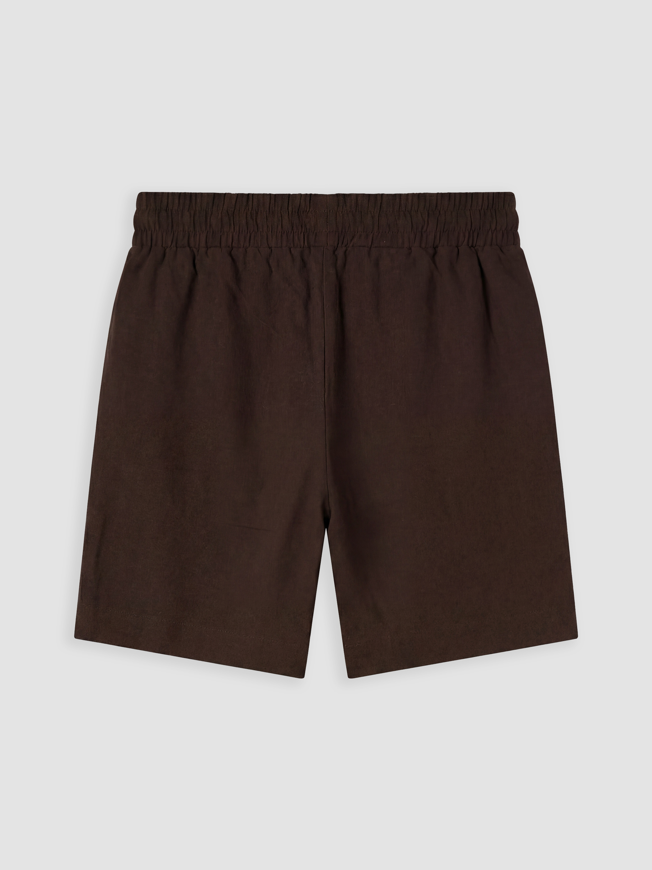 LCW Comfort Beli Lastikli Keten Karışımlı Kadın Şort görsel 6
