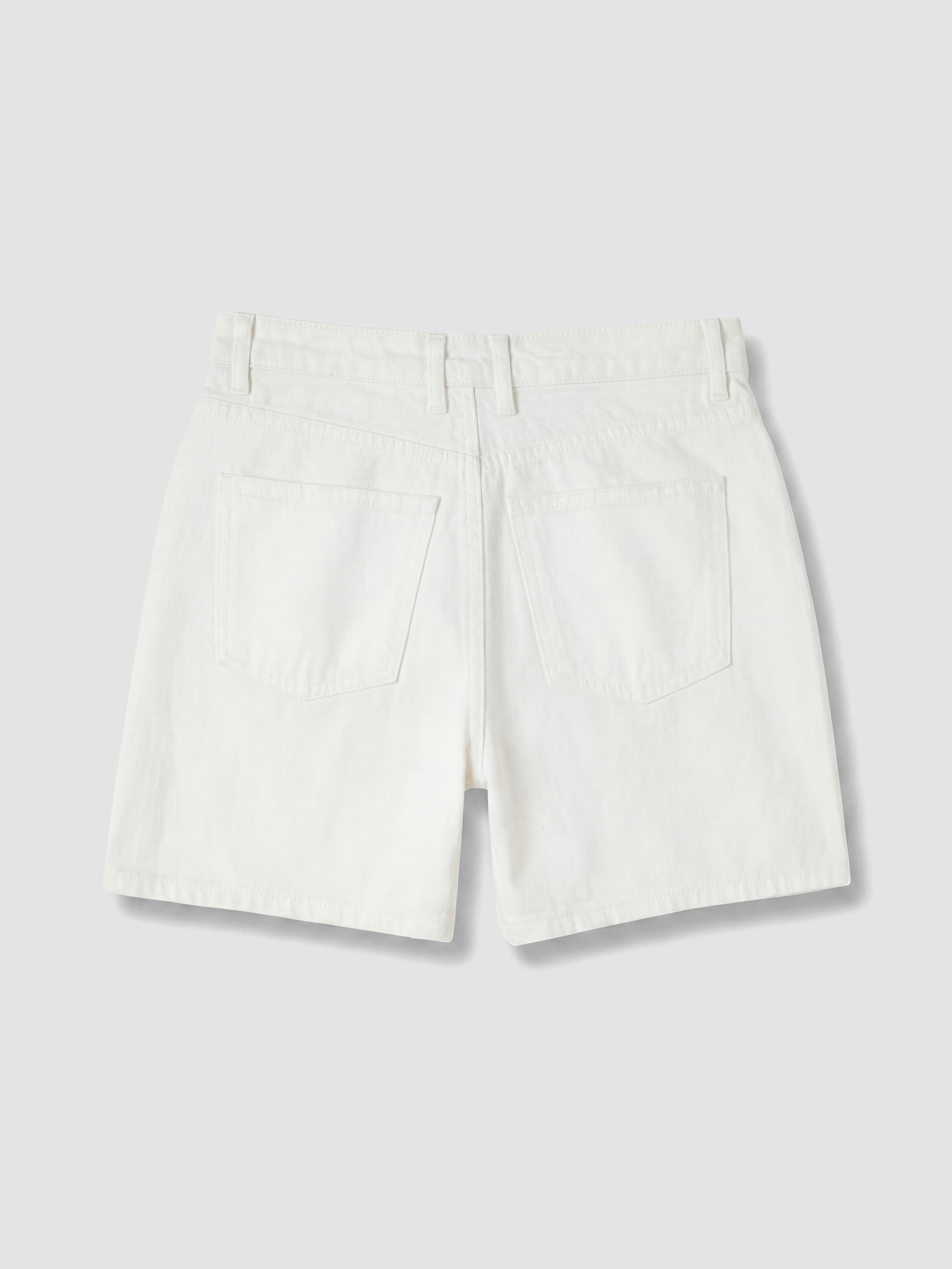 LCW Jeans Yüksek Bel İnci İşlemeli Kadın Jean Şort görsel 7