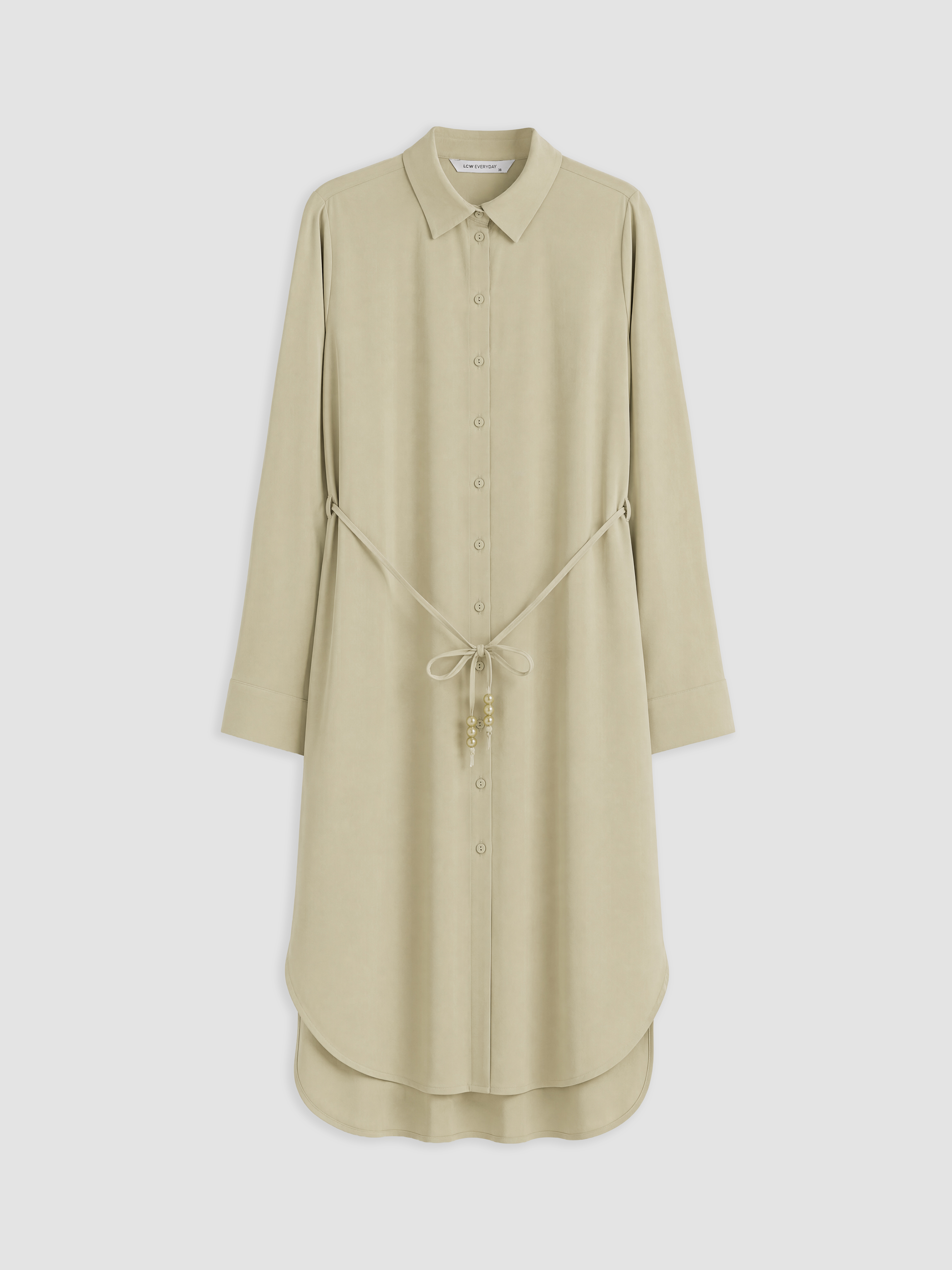 LCW EVERYDAY Oversize Modal Karışımlı Kadın Gömlek Tunik