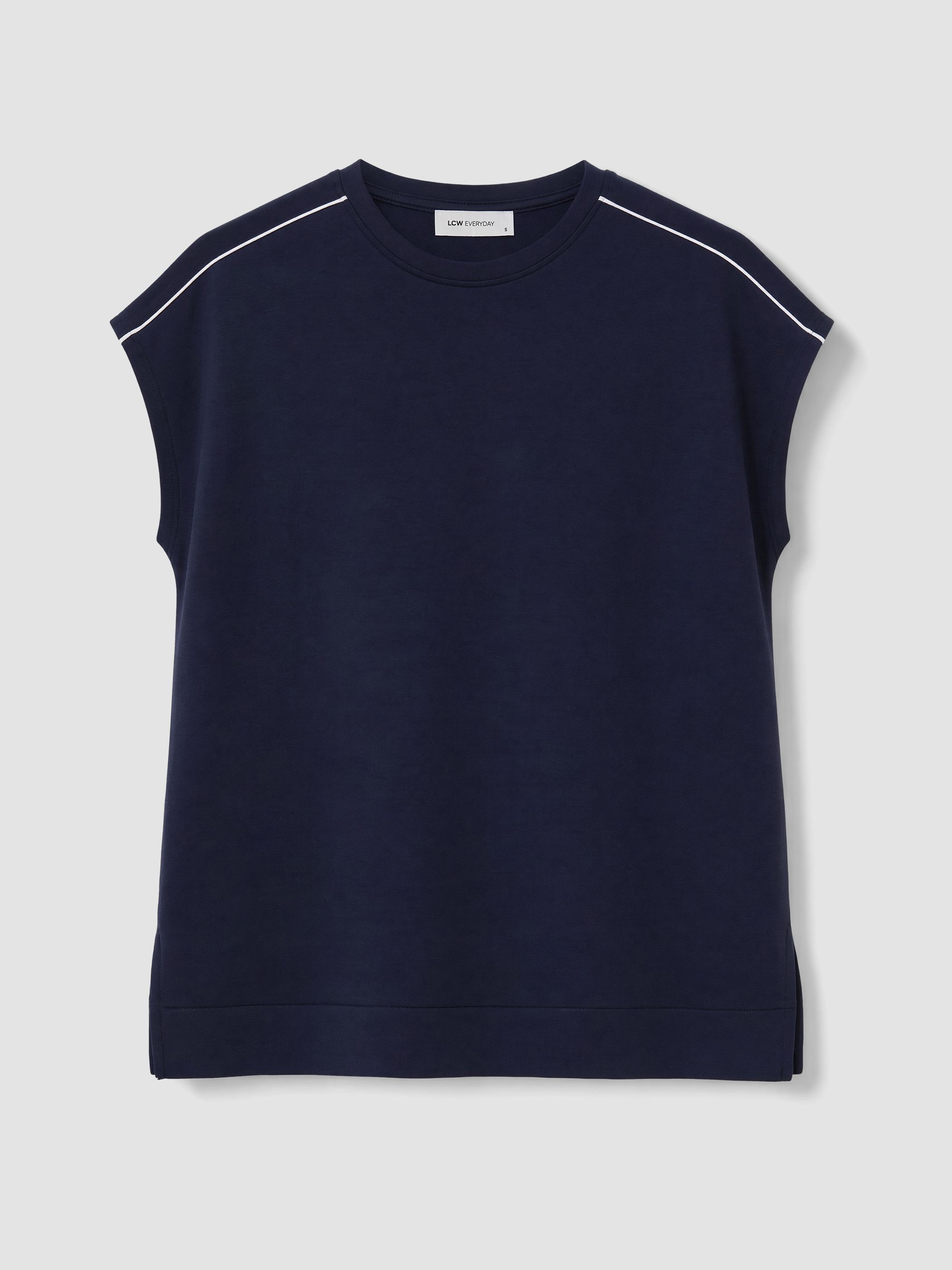 LCW EVERYDAY Oversize Soft Touch Kadın Tişört görsel 5
