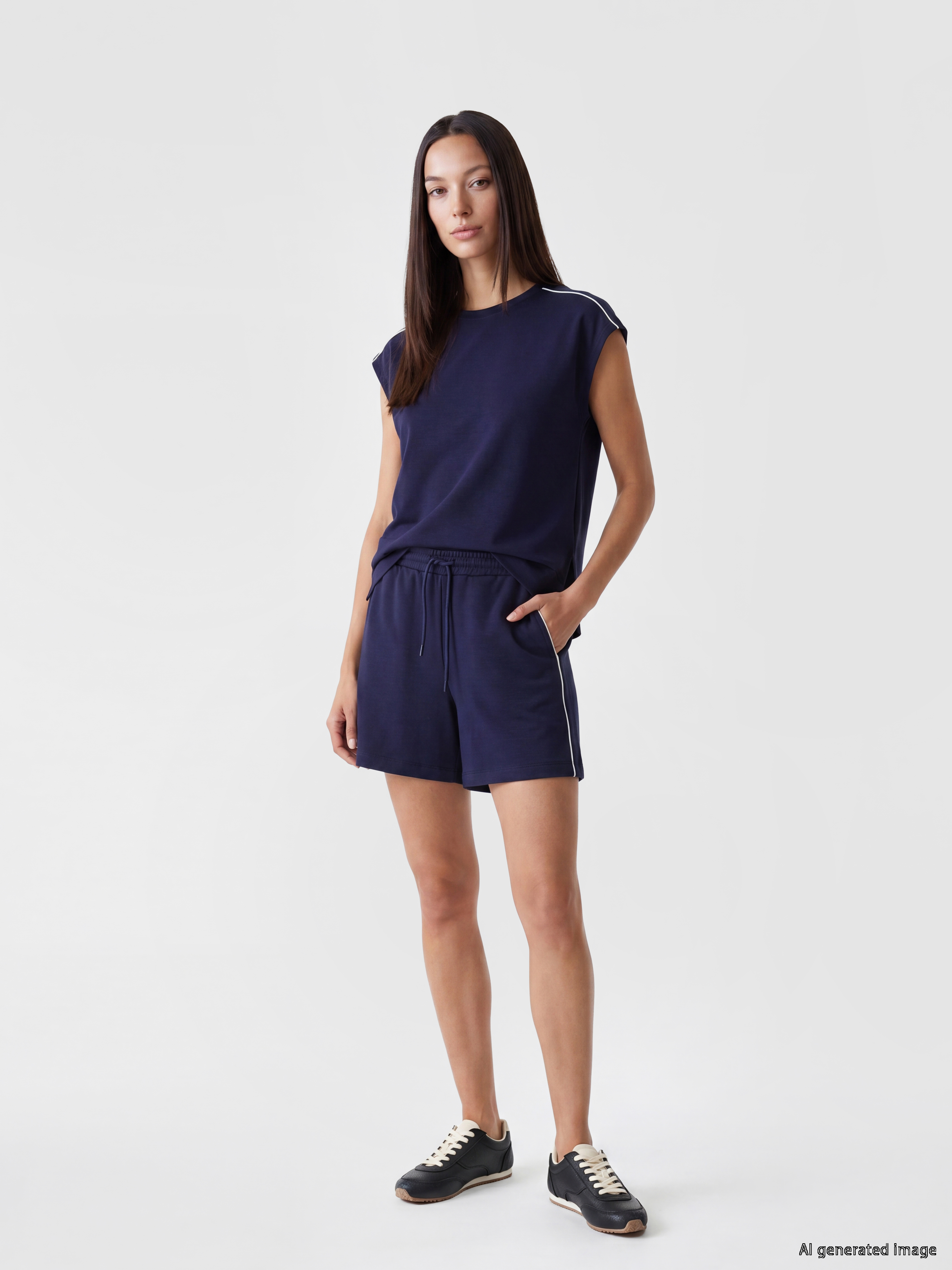 LCW EVERYDAY Oversize Soft Touch Kadın Tişört görsel 2
