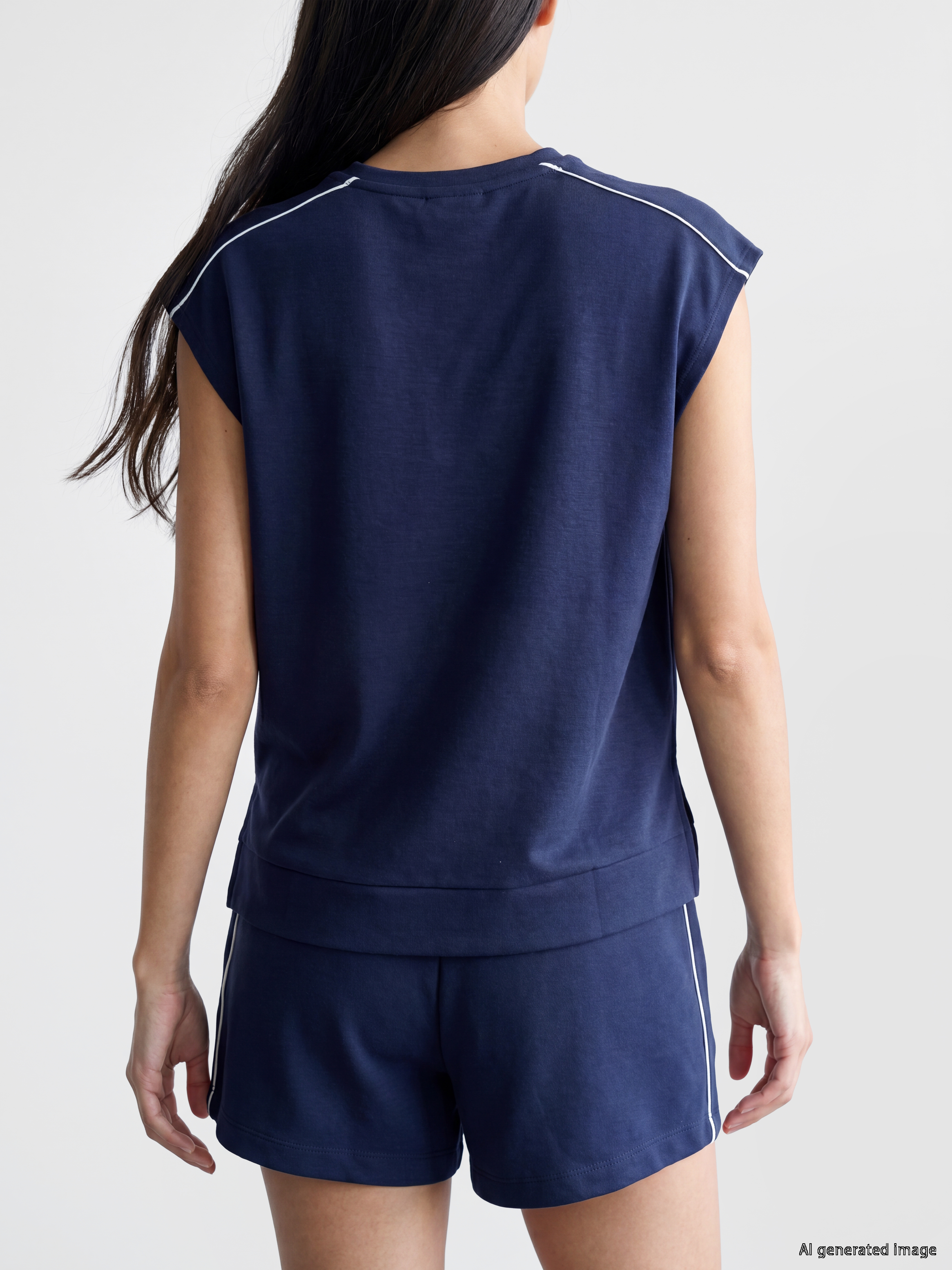 LCW EVERYDAY Oversize Soft Touch Kadın Tişört görsel 4