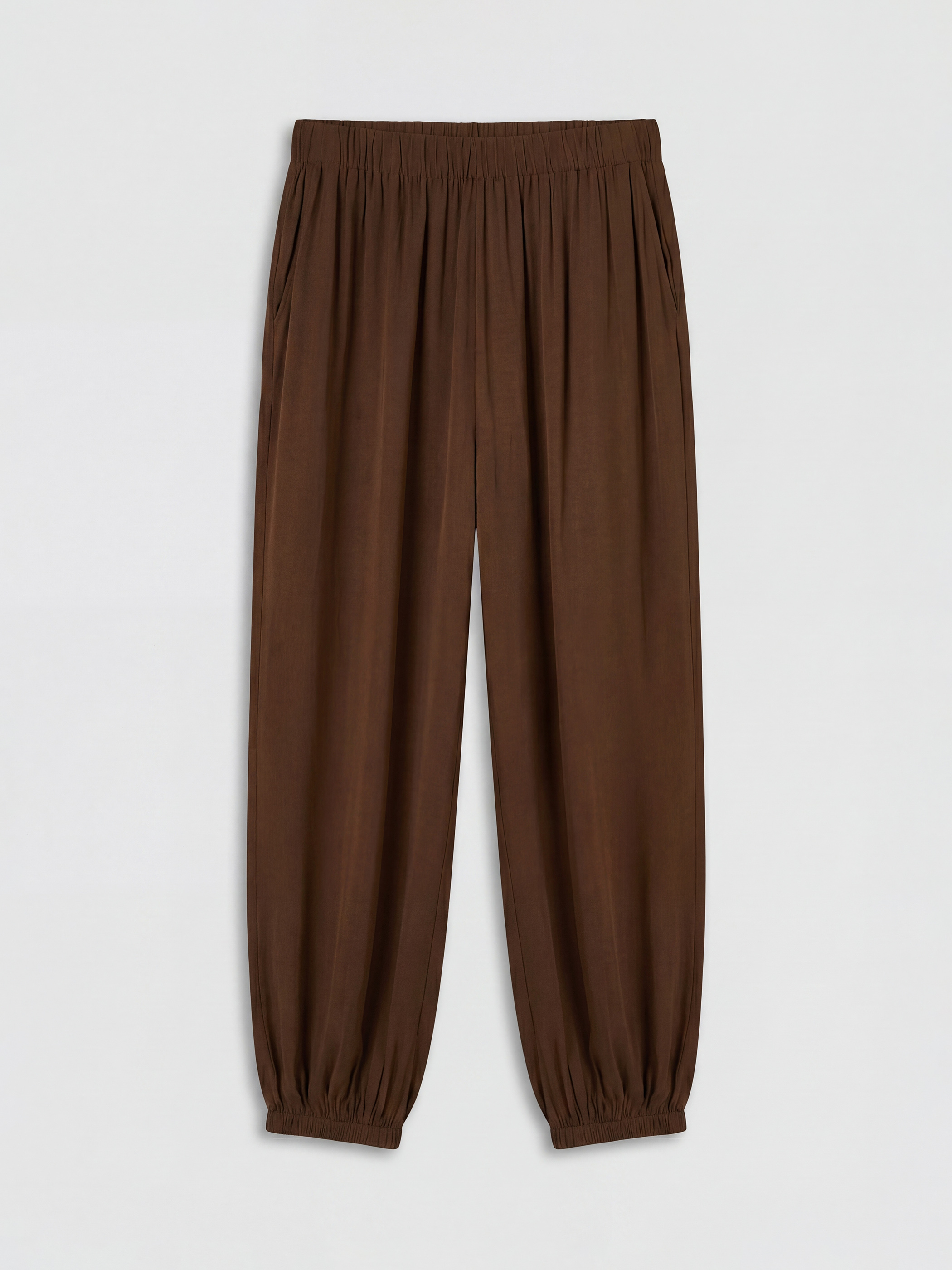 LCWAIKIKI Classic Beli Lastikli Kadın Jogger Pantolon görsel 5