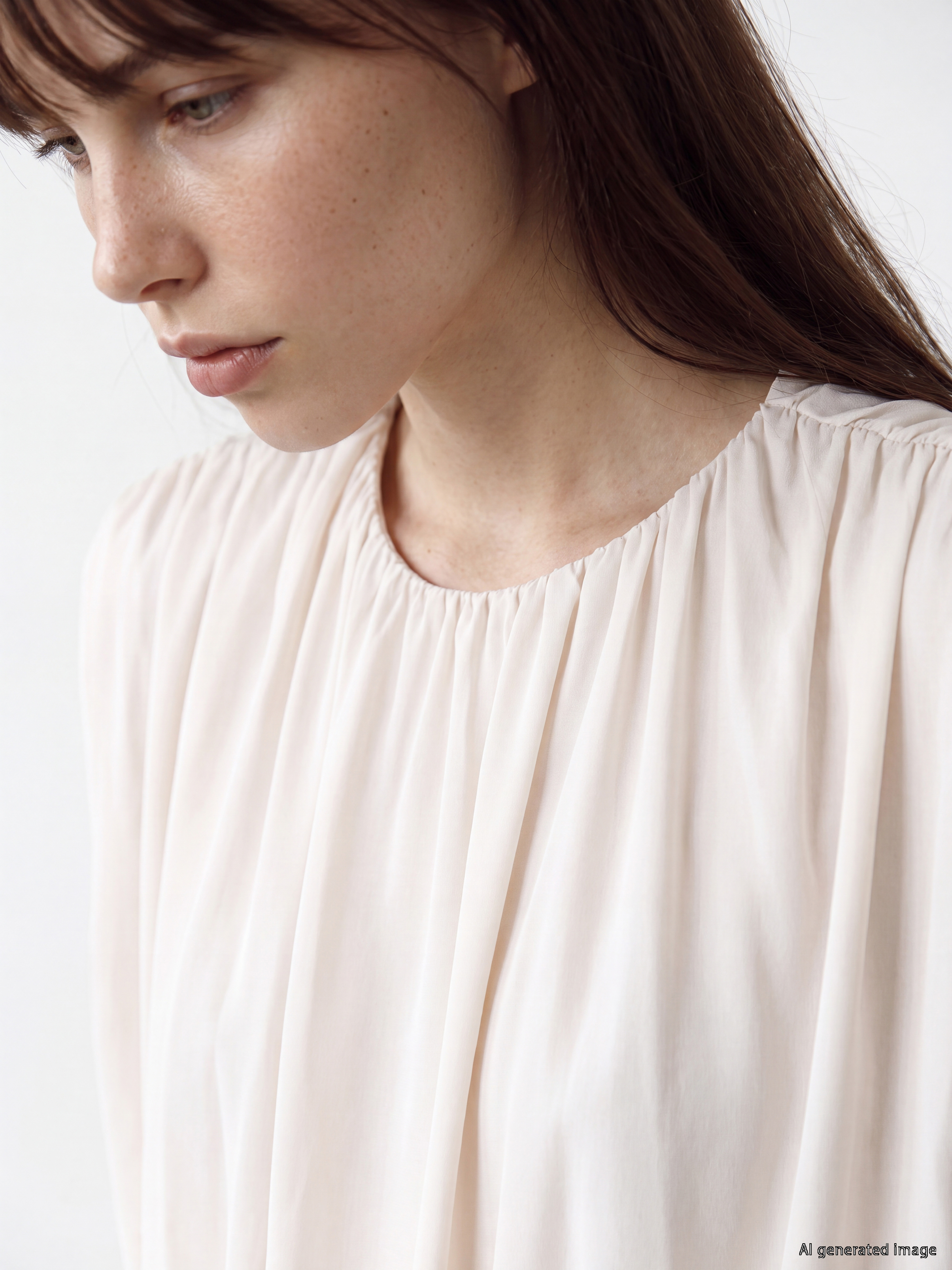 LCW Vision Bisiklet Yaka Fırfırlı Kadın Bodysuit görsel 3