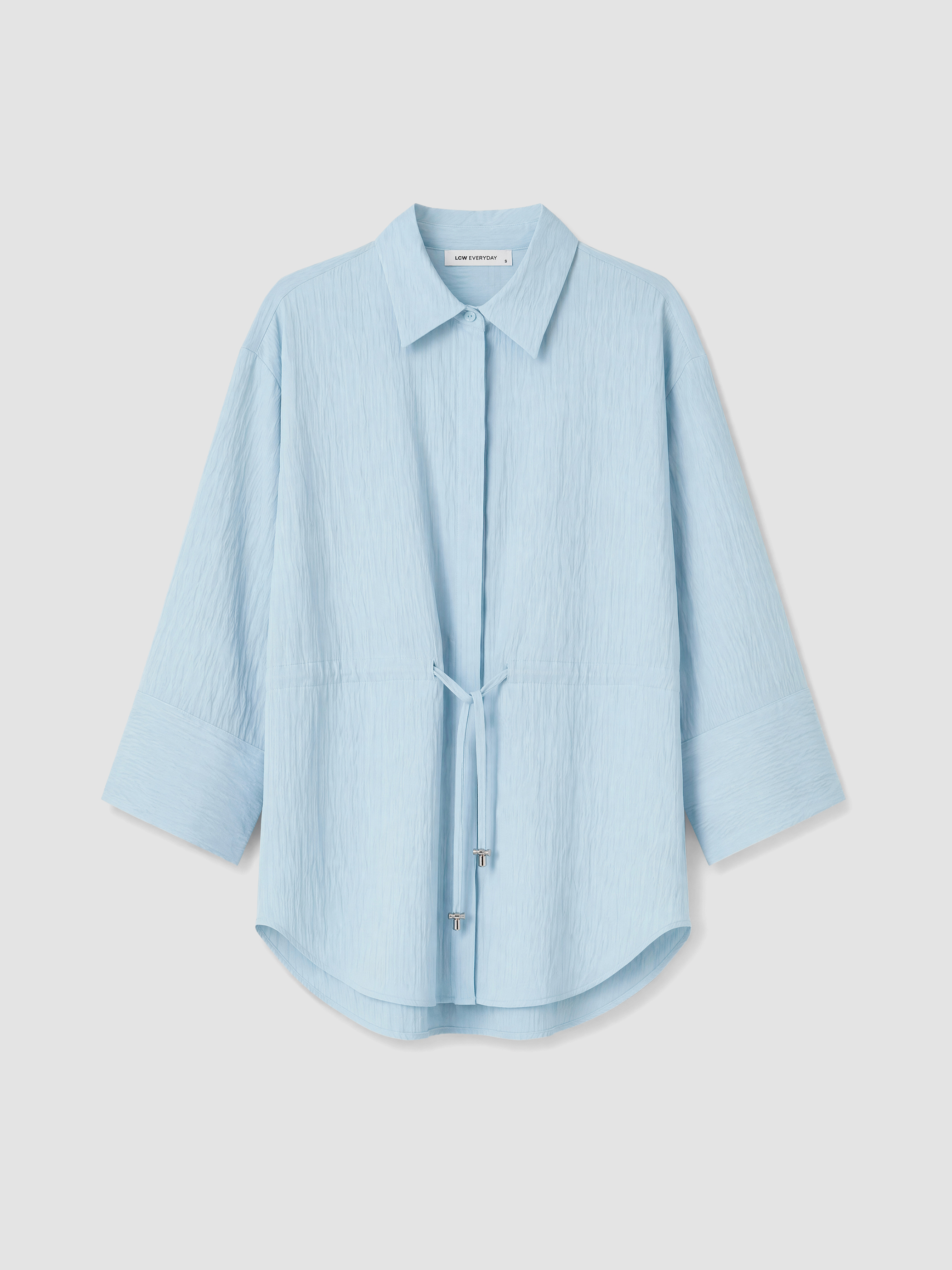 LCW EVERYDAY Dokulu Oversize Armürlü Kadın Gömlek görsel 5