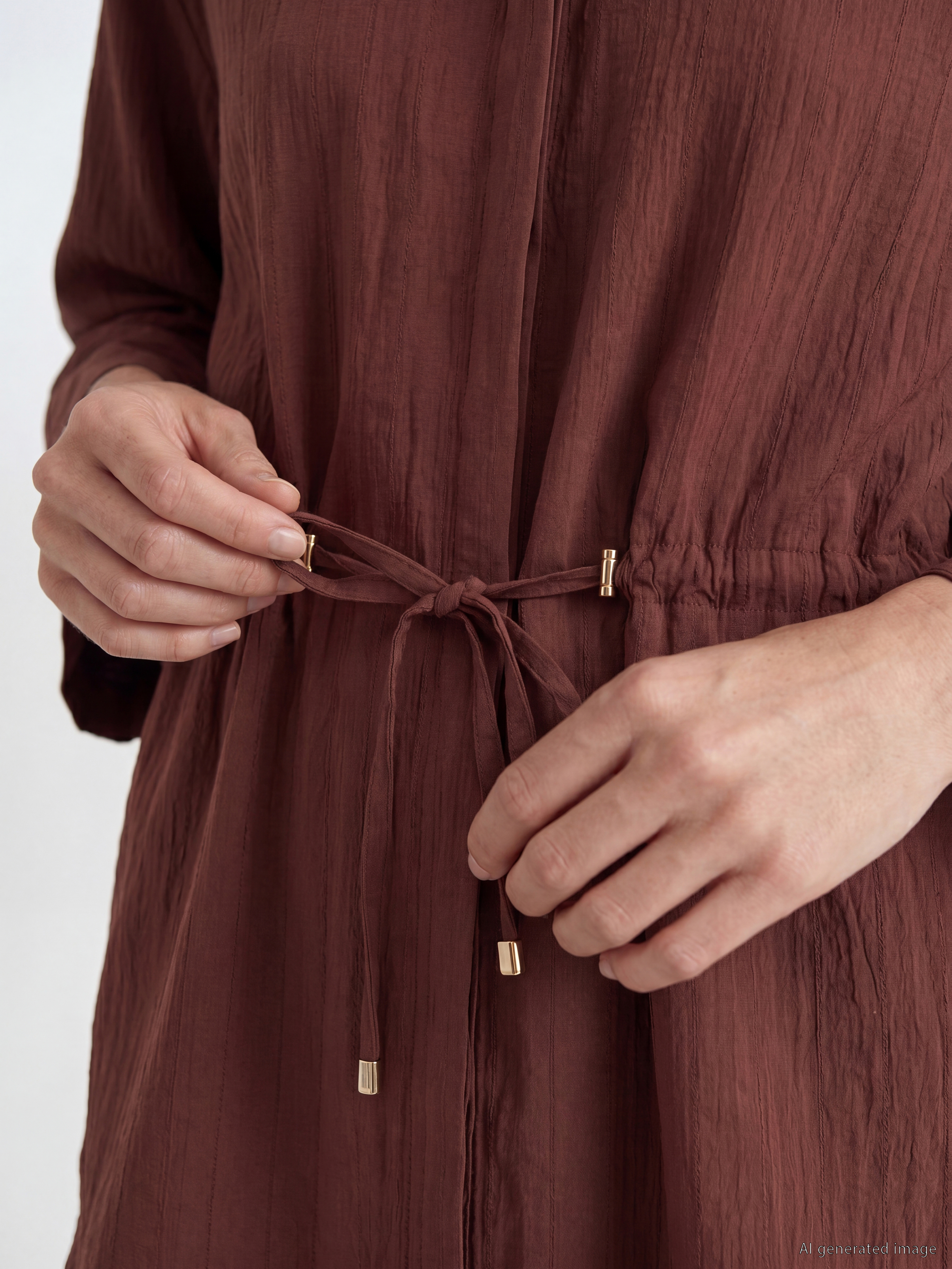 LCW EVERYDAY Dokulu Oversize Armürlü Kadın Gömlek görsel 3