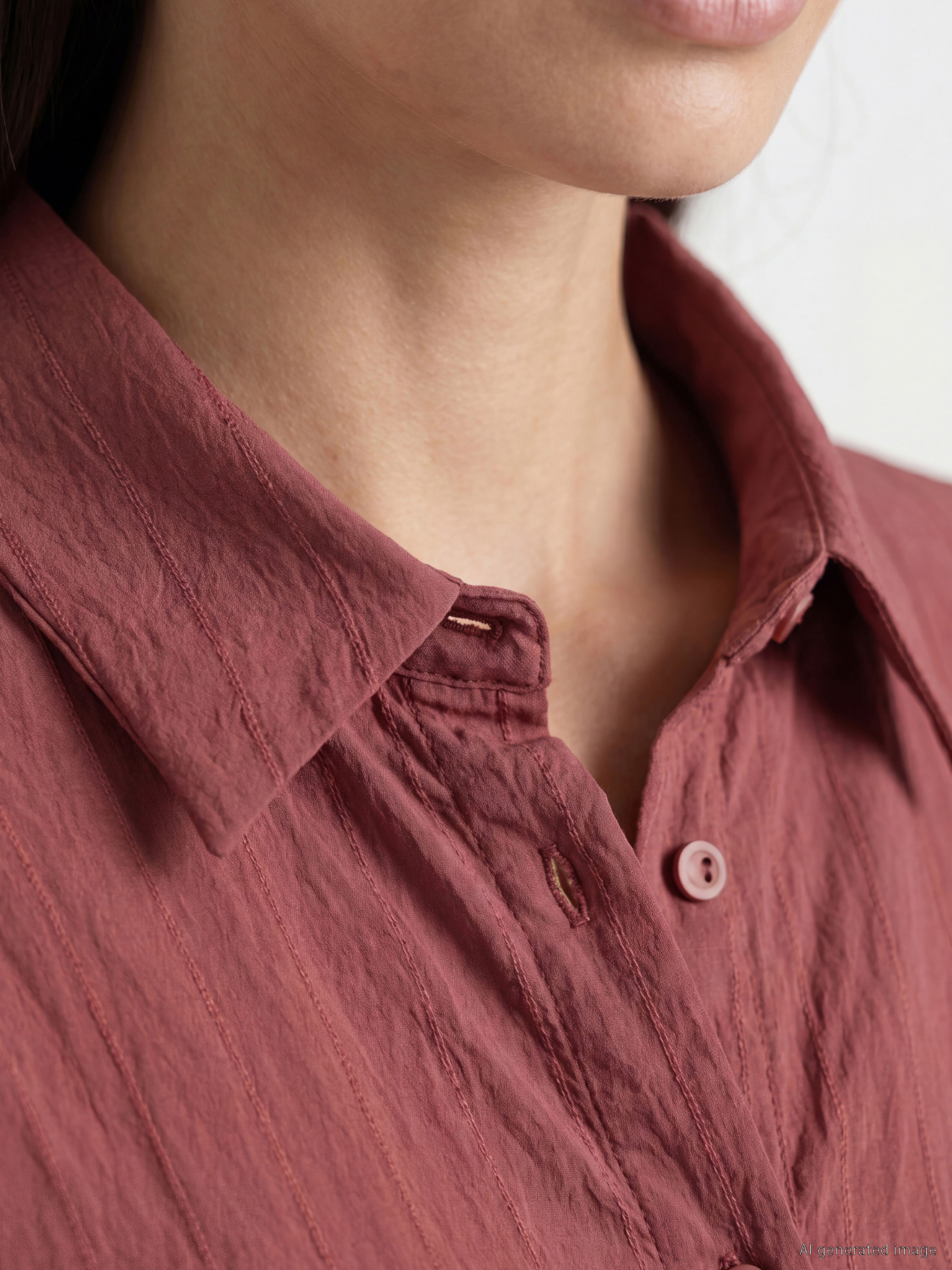 LCW EVERYDAY Dokulu Oversize Armürlü Kadın Gömlek görsel 3