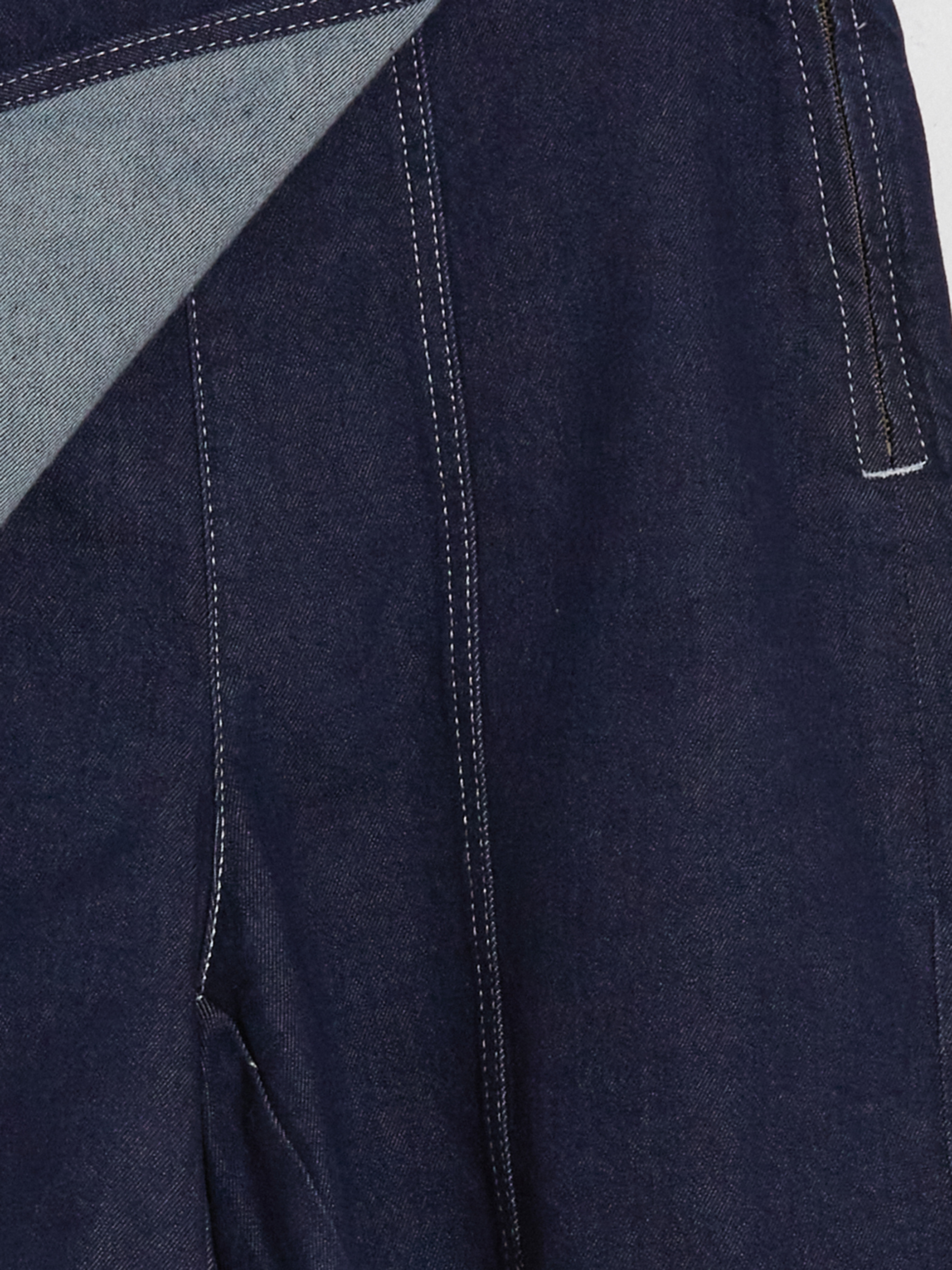 LCW Comfort Beli Fermuarlı Jean Şort Etek görsel 8