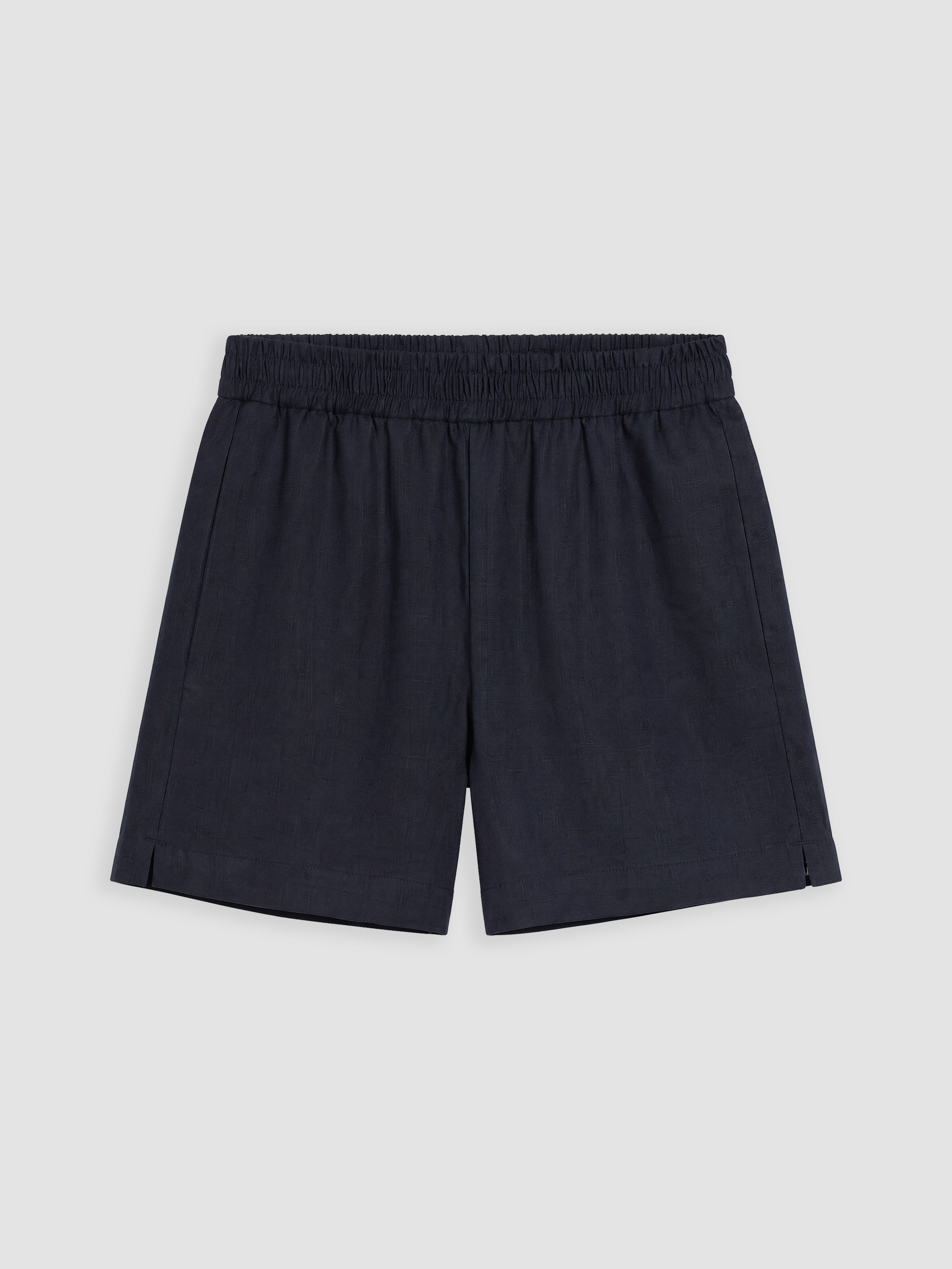 LCW Comfort Beli Lastikli %100 Keten Kadın Şort görsel 5